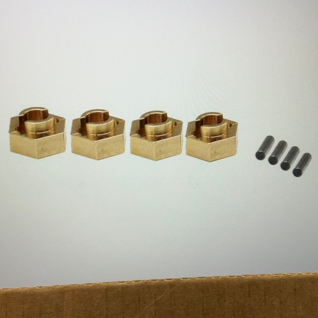 Hot Racing Axial SCX24 Brass 7mm Wheel Hex Hub (4) (1g)