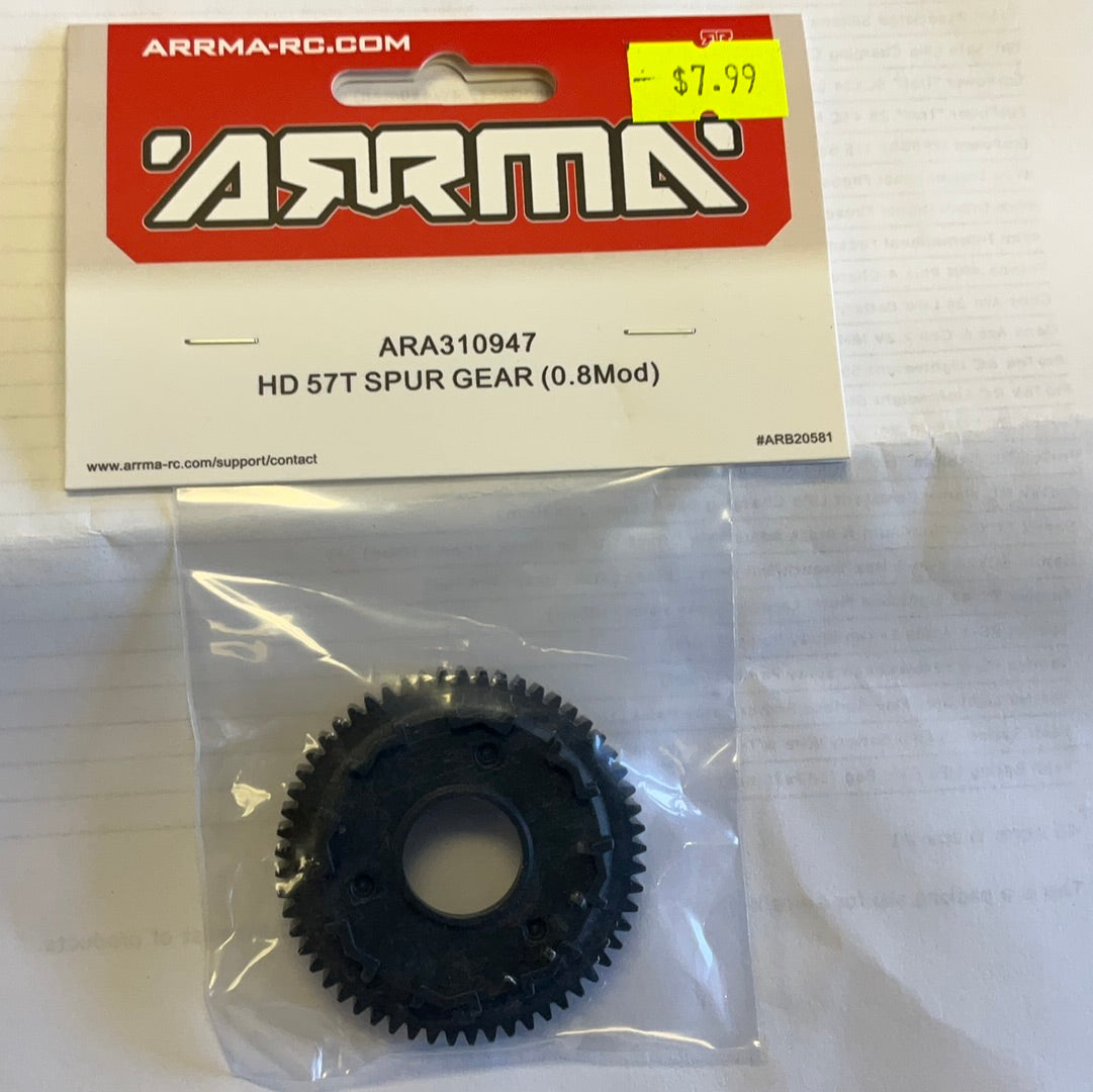 ARRMA HD 57T Spur Gear, 0.8Mod