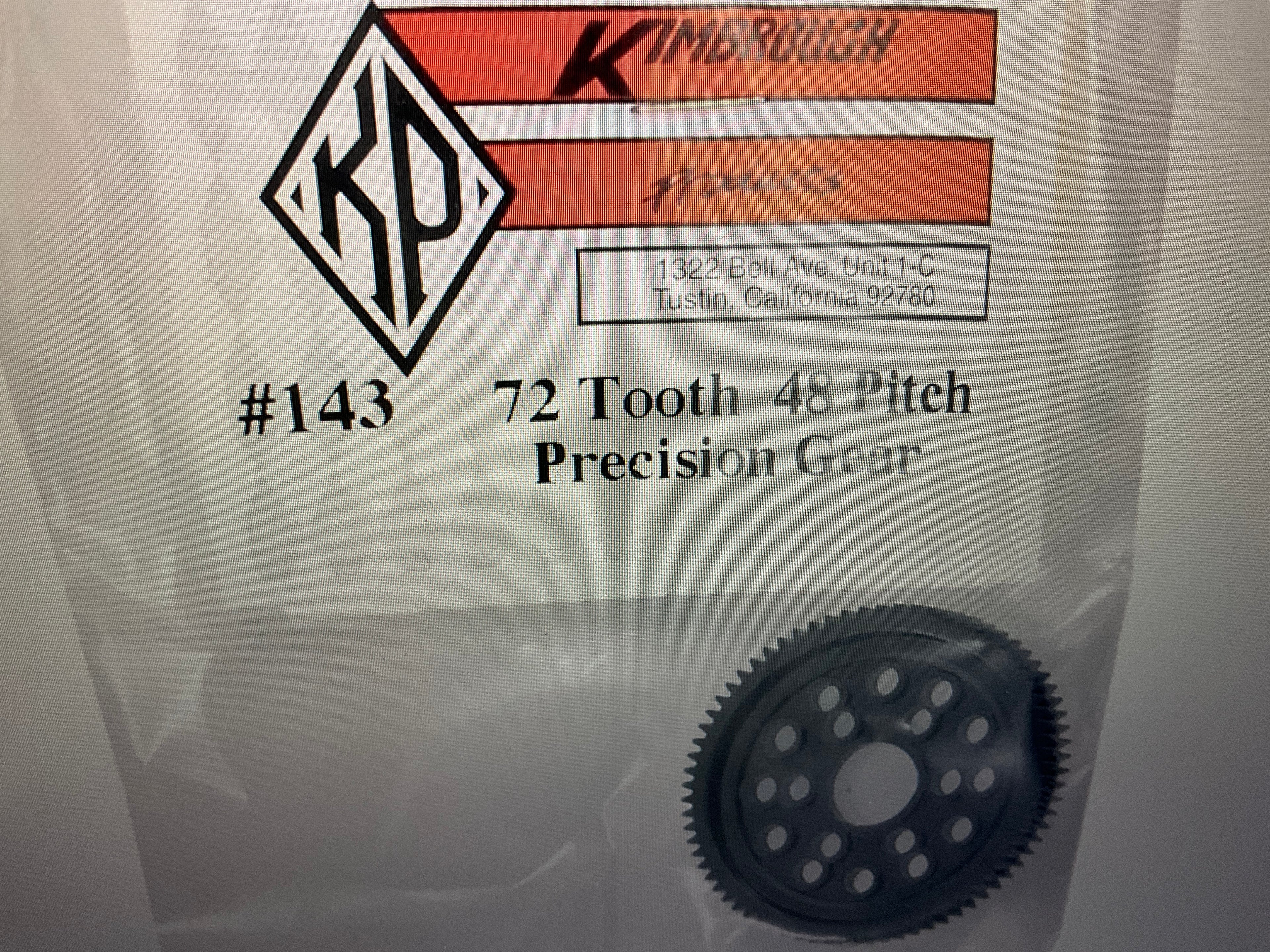Kimbrough 48P Spur Gear (72T)
