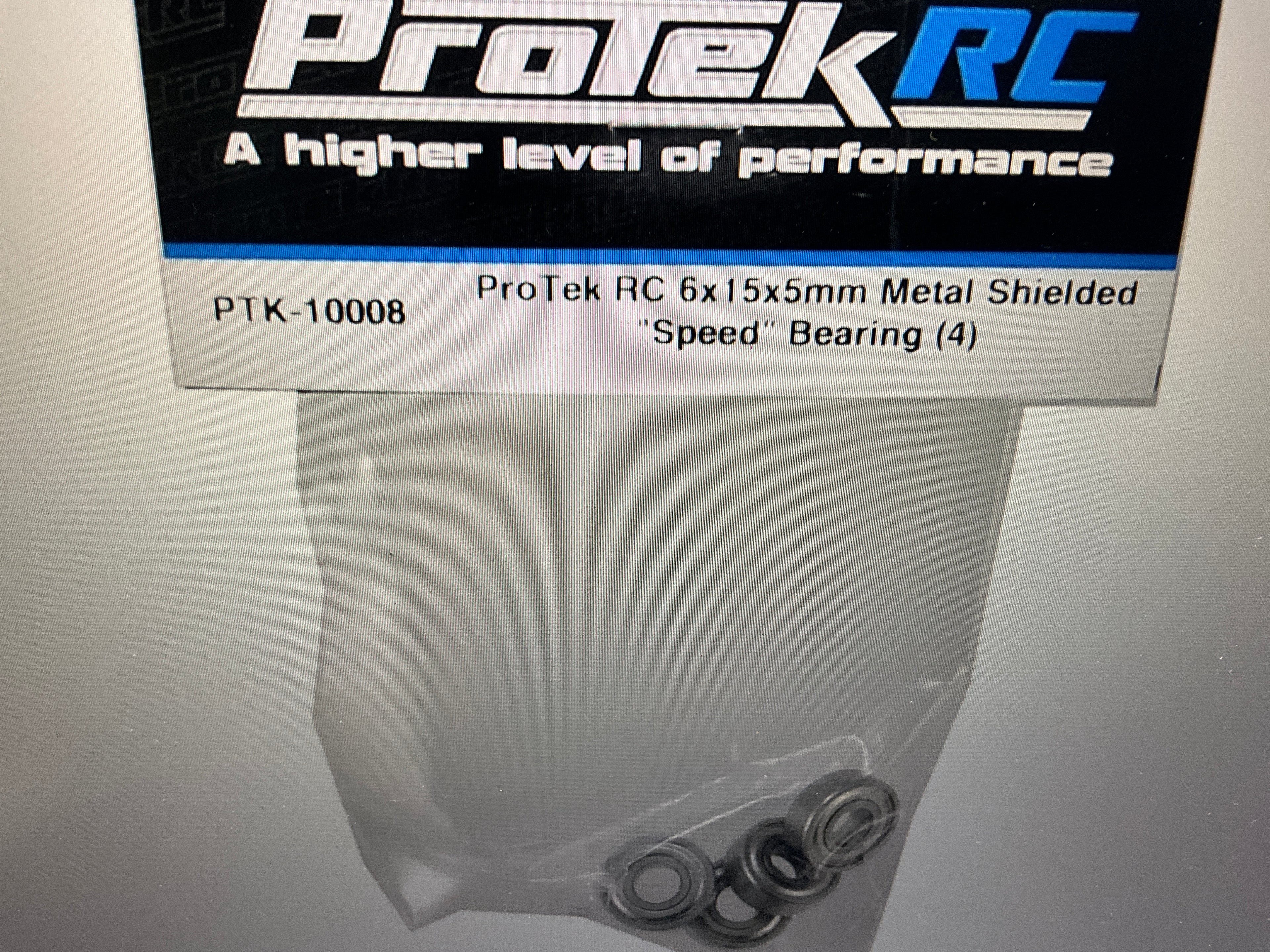 ProTek RC 6x15x5mm Metal Shielded "Speed" Bearing (4)