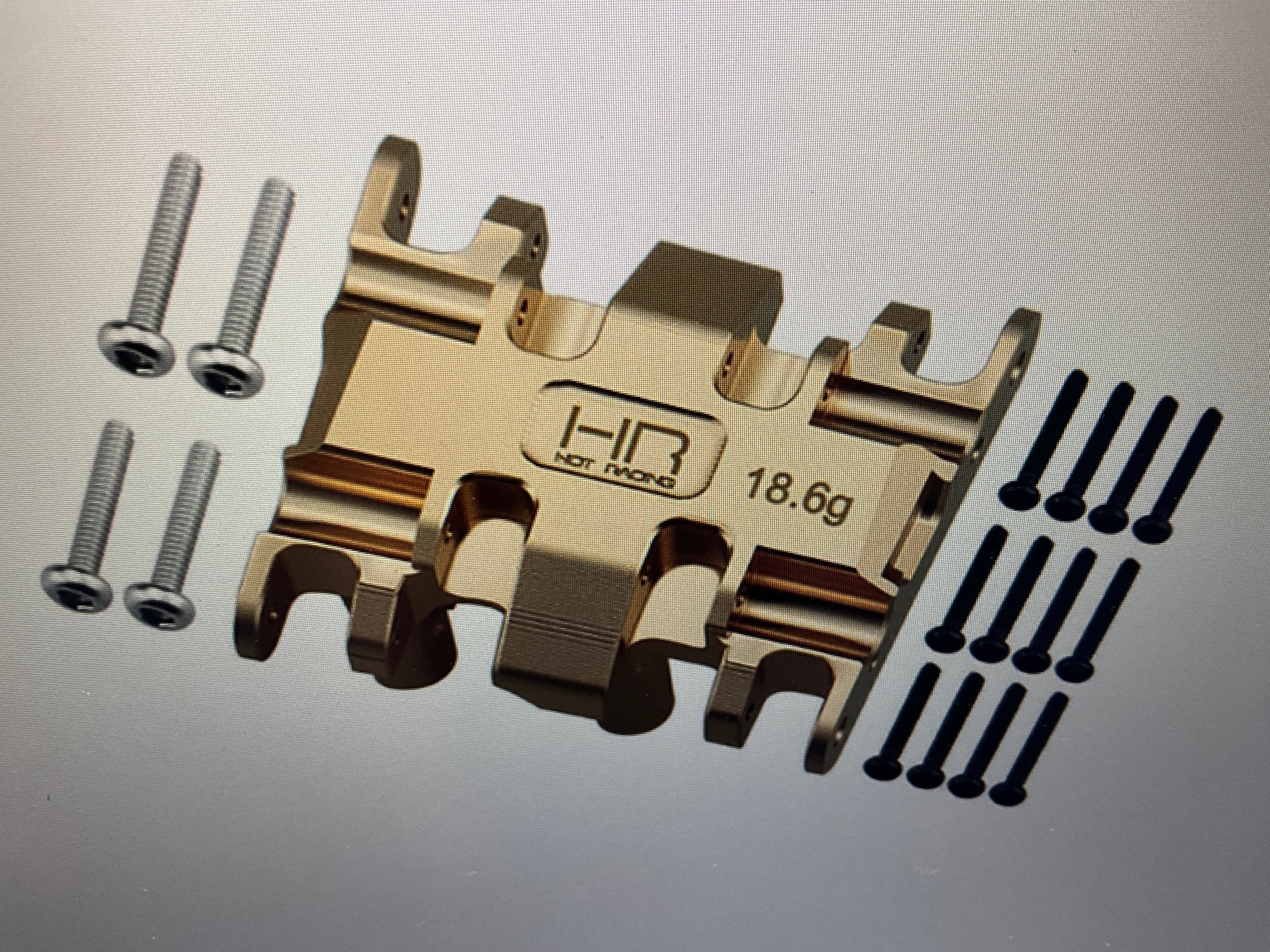 Hot Racing Brass Center Gear Box Mount, 1/30 Axial SCX30