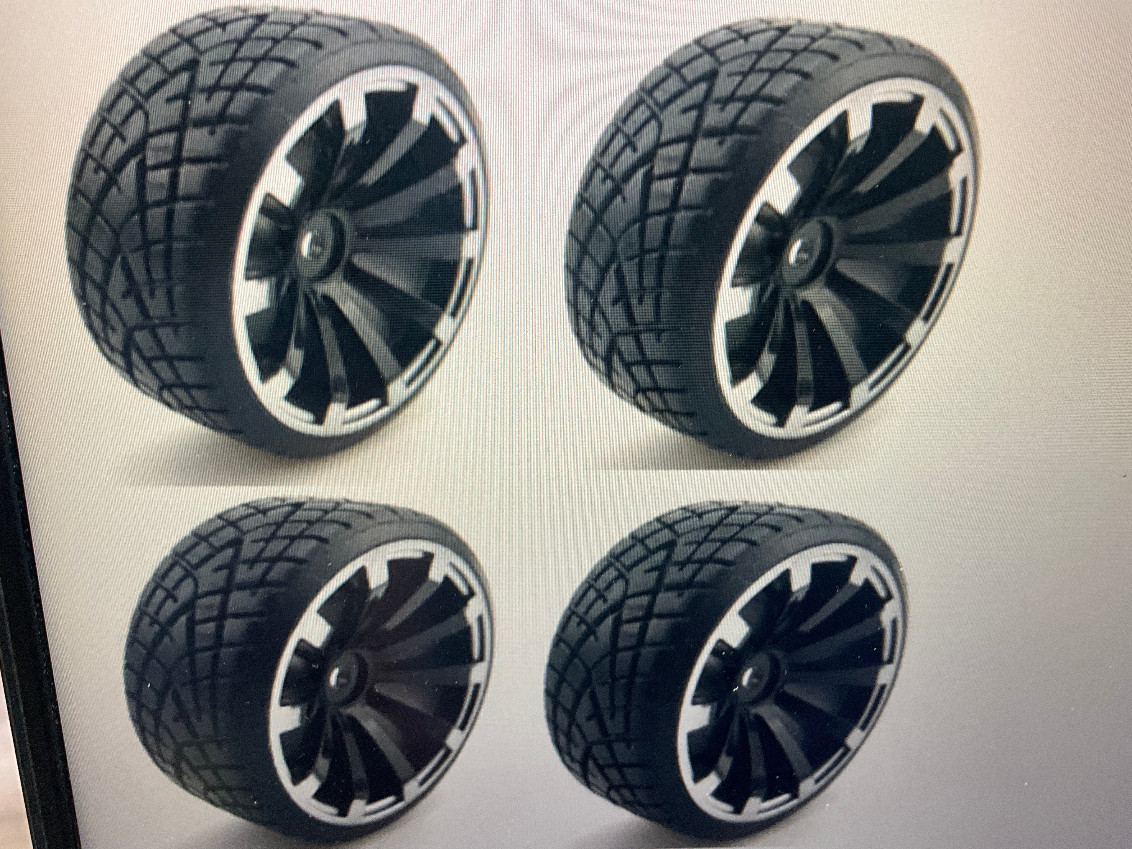 Powerhobby 1/10 Drift Car Mounted Tires / Wheels (4)