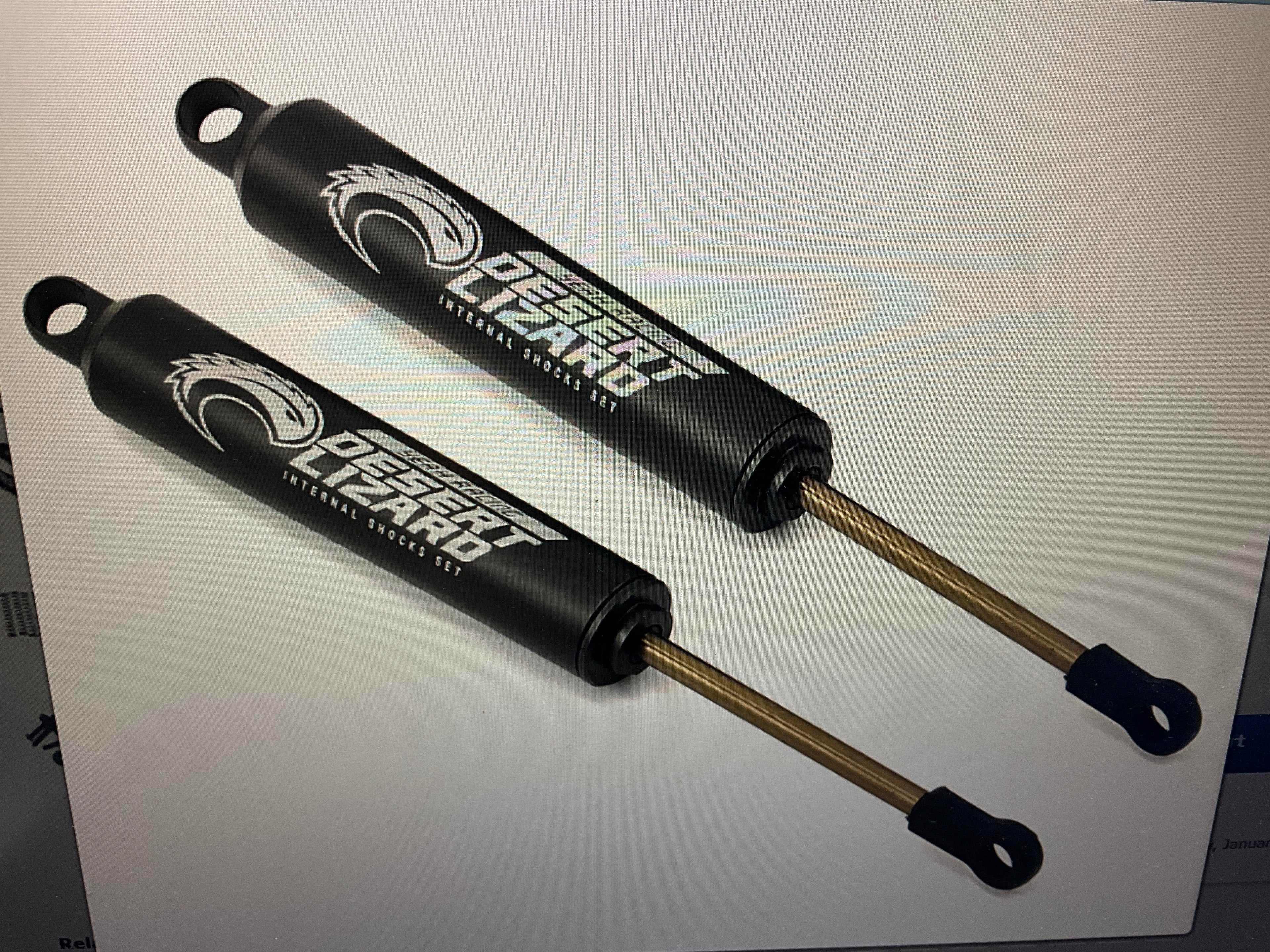 Yeah Racing 120mm Desert Lizard Two Stage Internal Spring Shock (2) (Black)