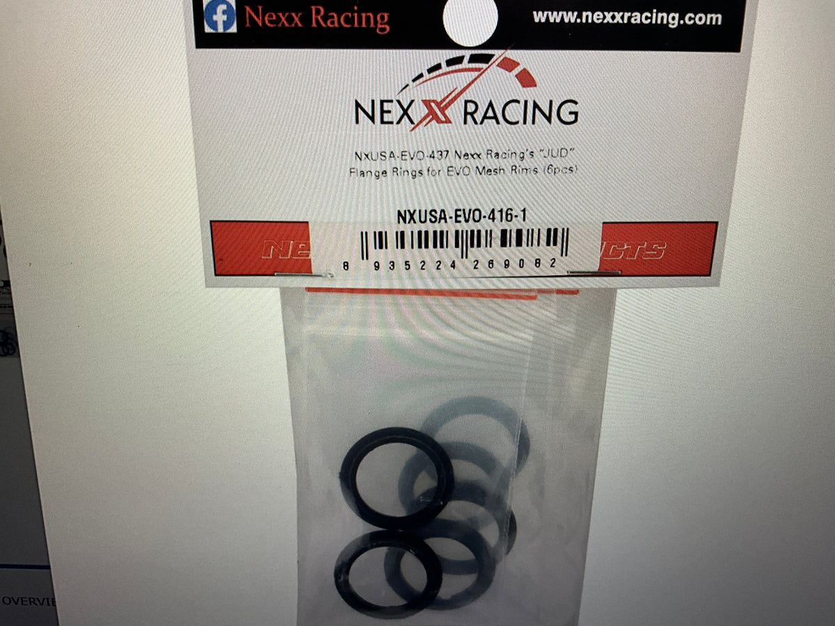 NEXX Racing "JUD" EVO Mesh Flange Wheel Rings Set (21.4/21.6/22) (6)