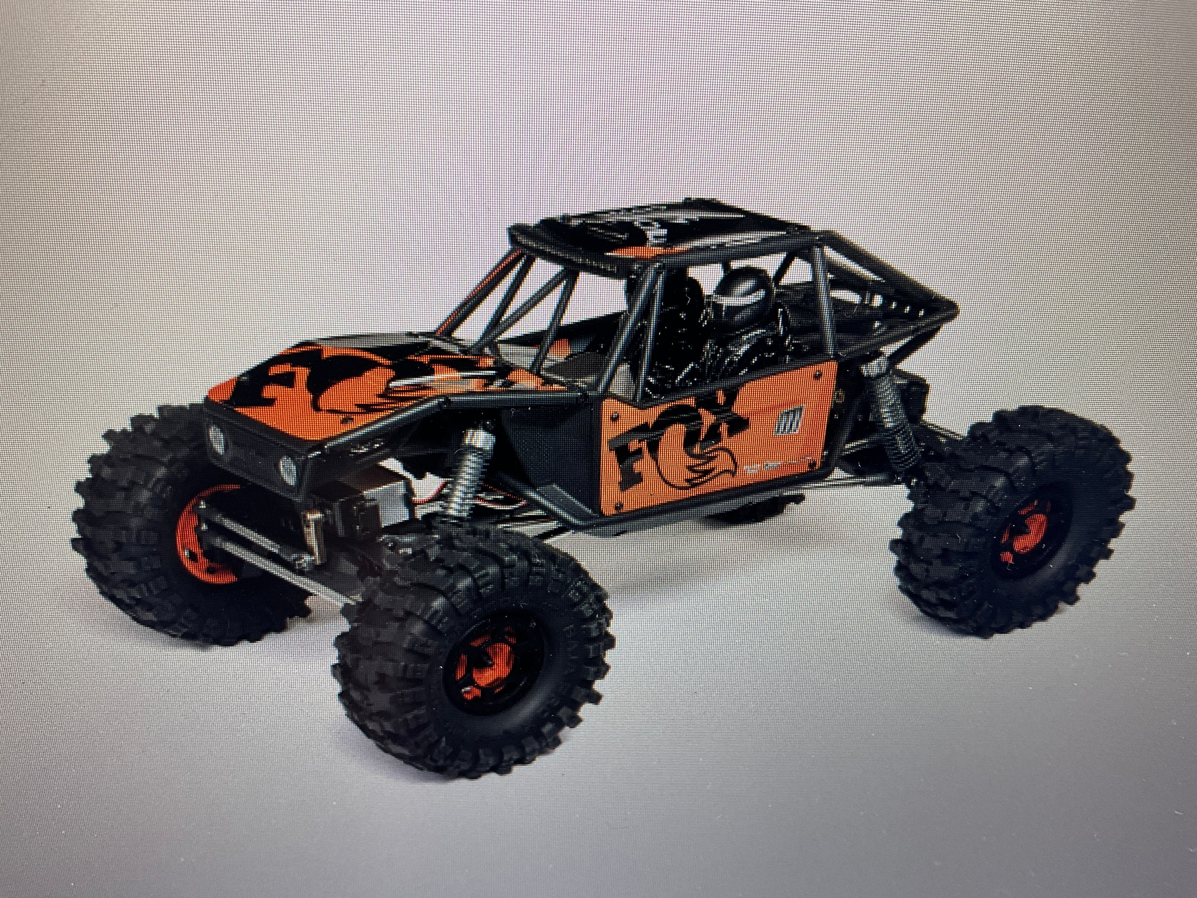 AXIAL 1/10 UTB10 Capra 1.9 4WS 4X4 Unlimited Trail Buggy Brushed RTR, Orange