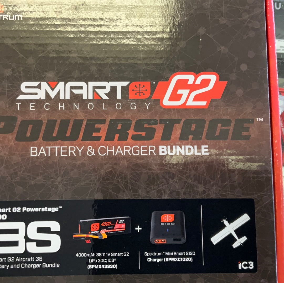 SPEKTRUM Smart Powerstage Air Bundle: 4000mAh 3S G2 LiPo Battery / S120 Charger