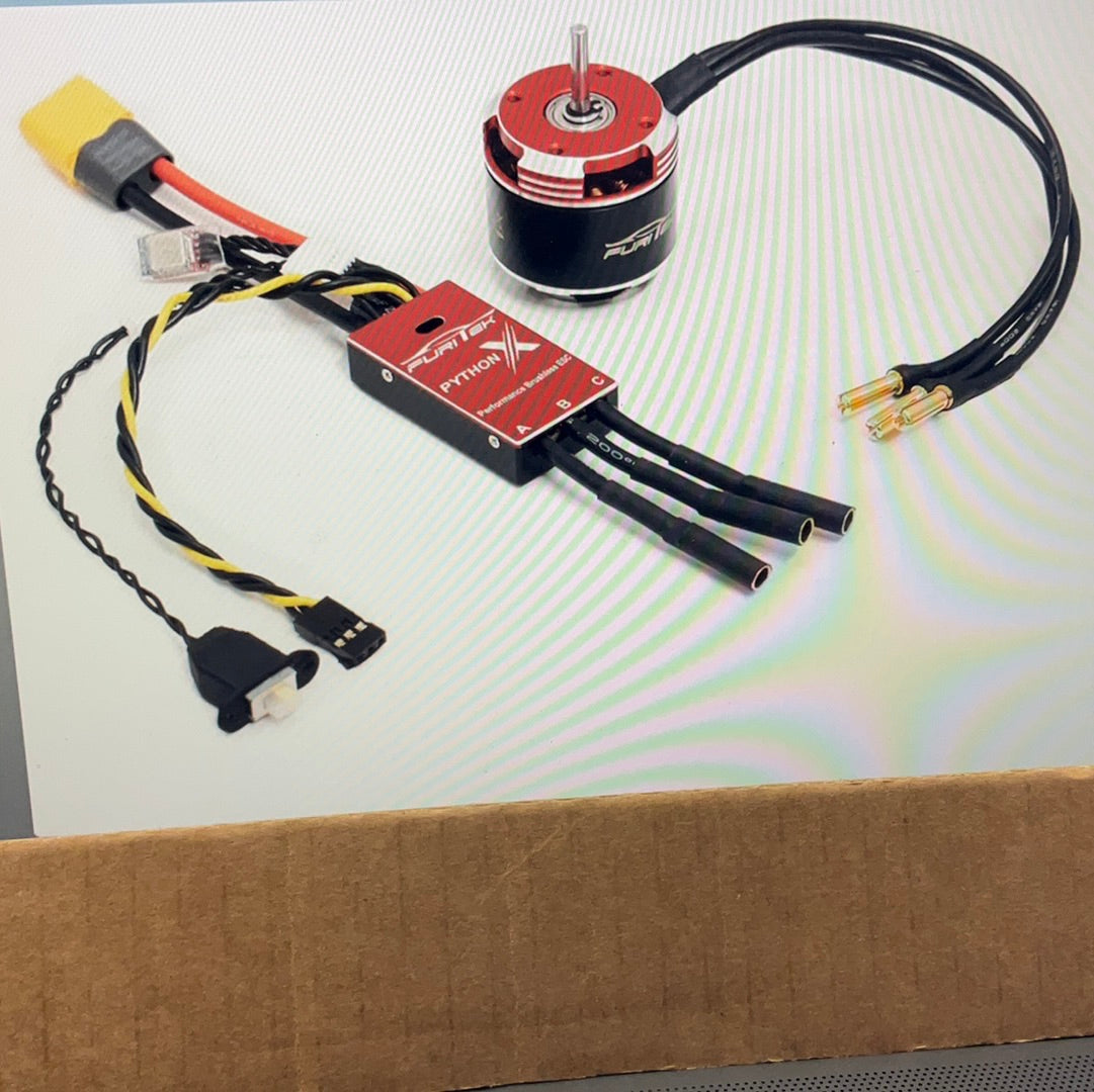 Furitek Python X 80A Brushless ESC & Motor Combo (Komodo Ten) w/Wireless Module