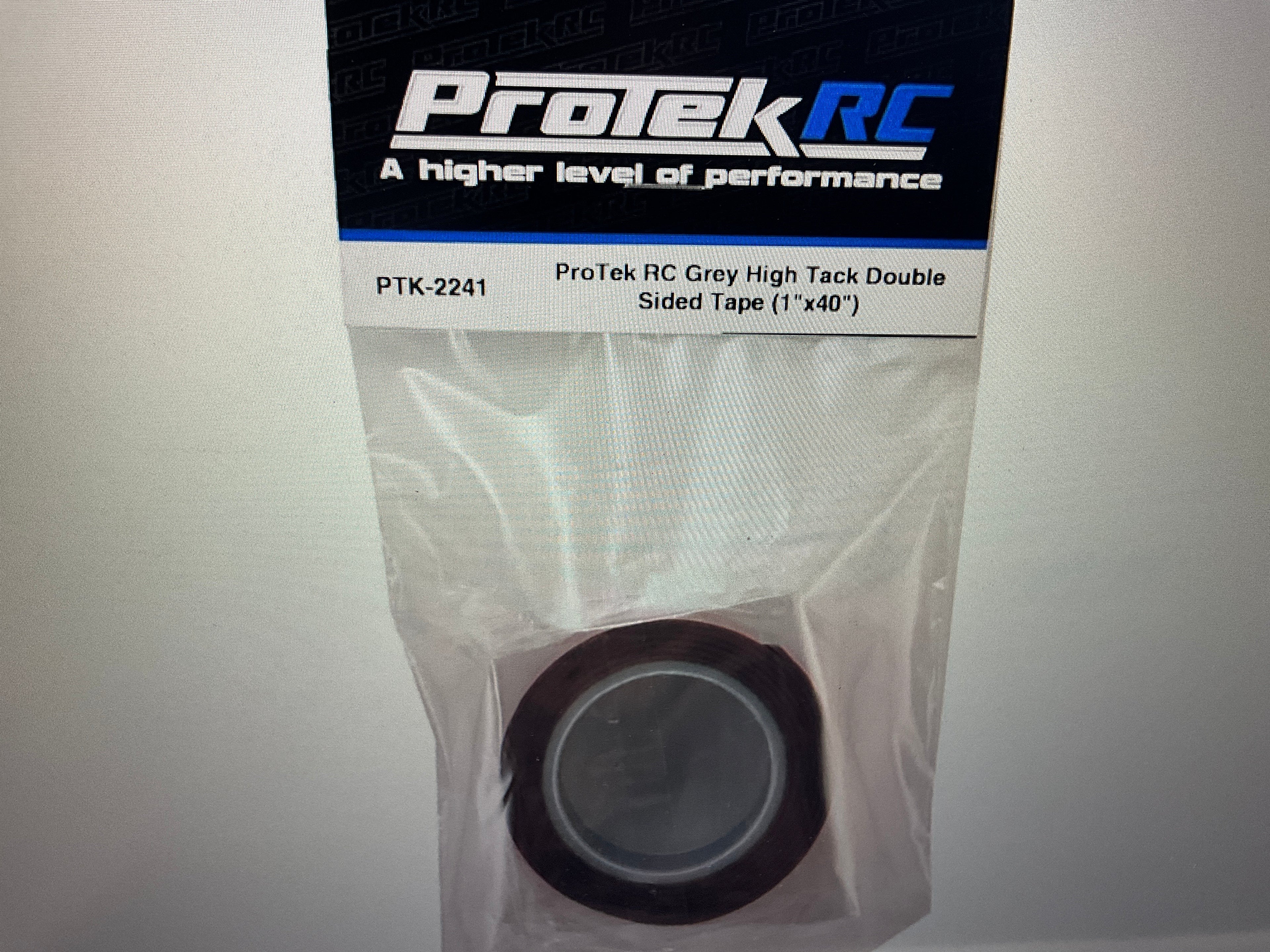 ProTek RC Grey High Tack Double Sided Tape Roll (1x40")
