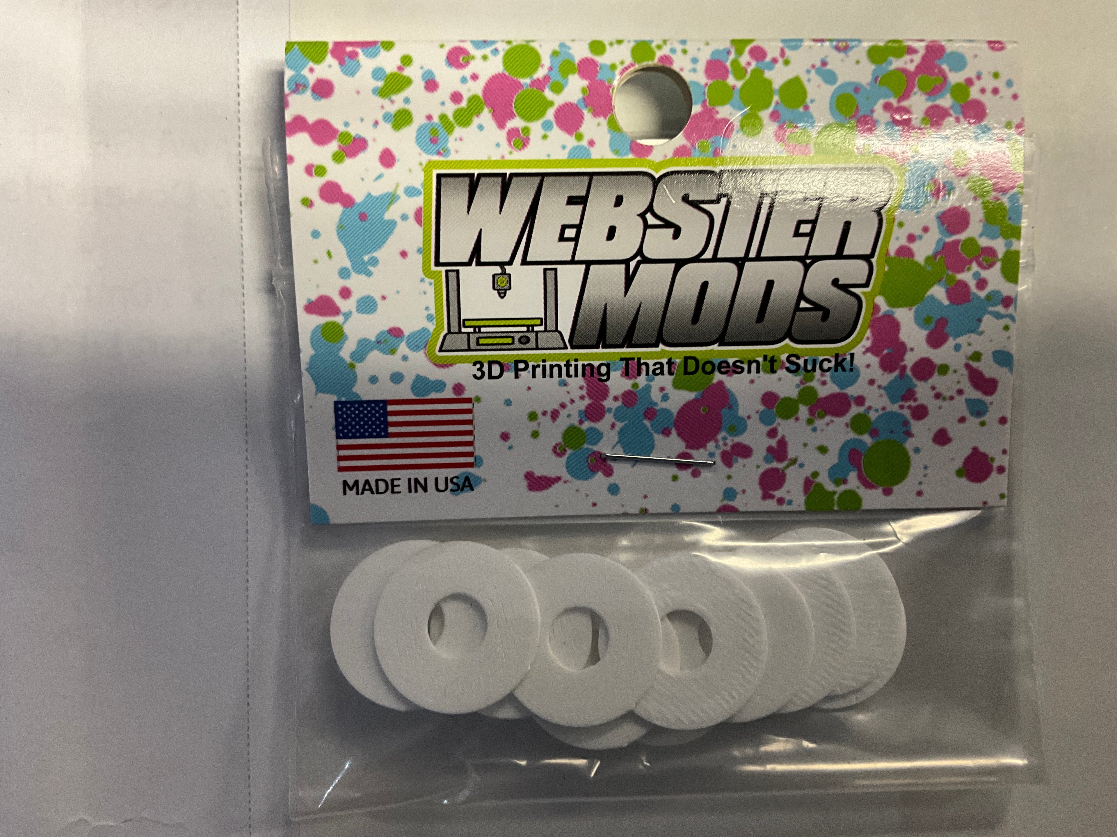 Webster Mods 1/10 Scale Protective Body Washers (12)