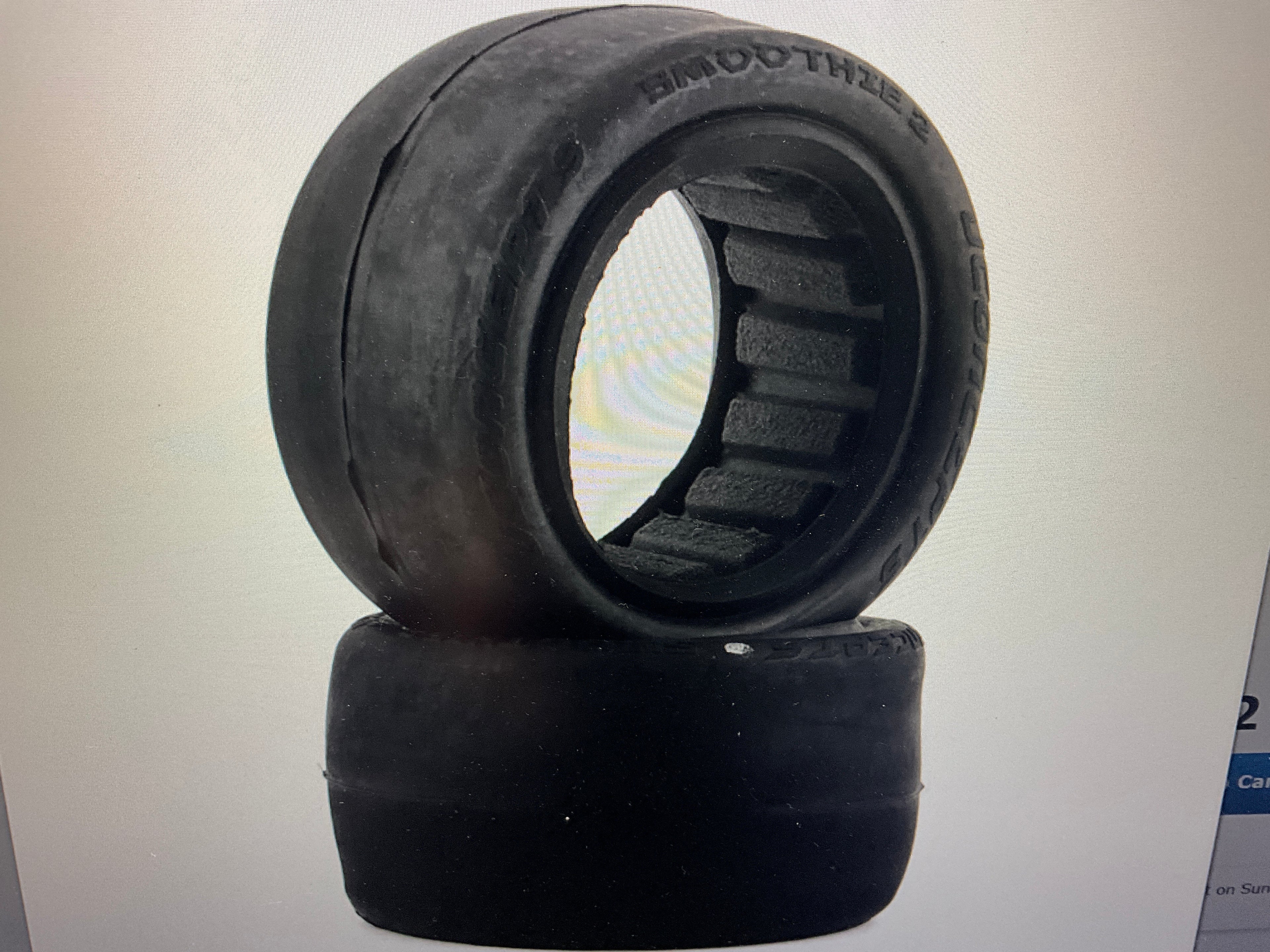JConcepts Smoothie 2 2.2" Rear Buggy Tires (2) (Silver)