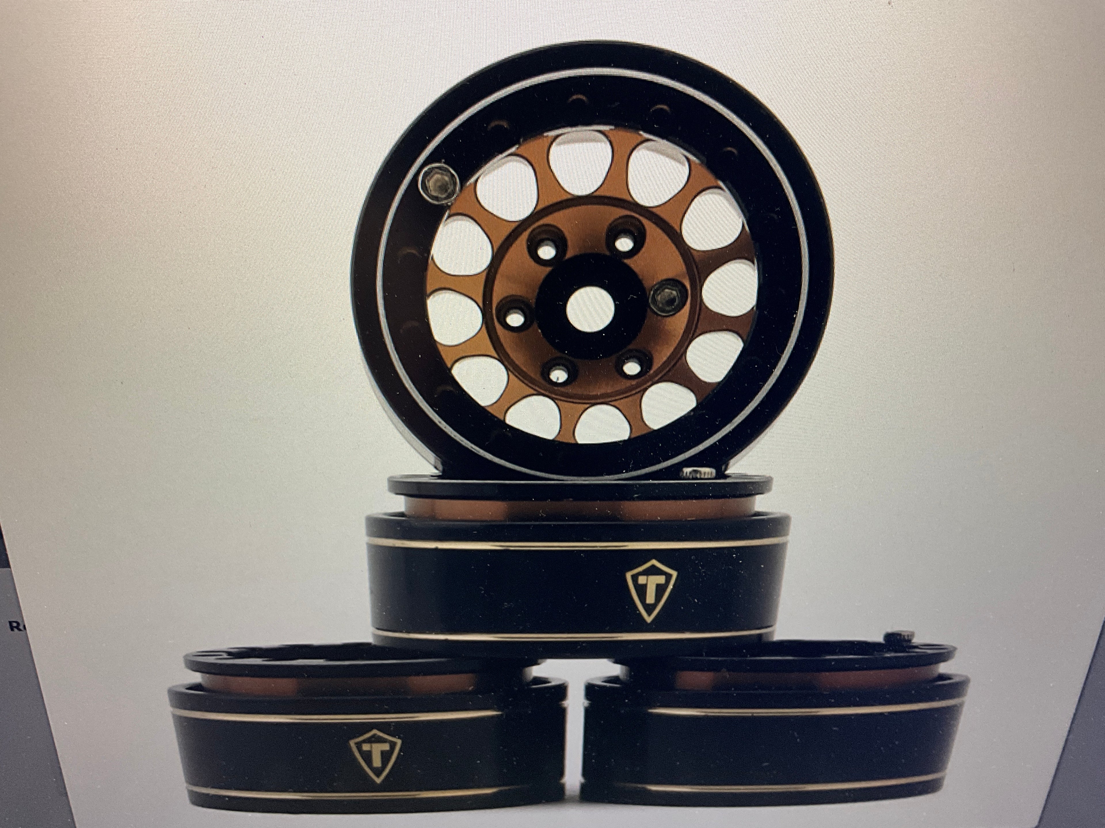Treal Hobby Type I 1.0" Classic 12-Spoke Beadlock Wheels (4) (27.2g)