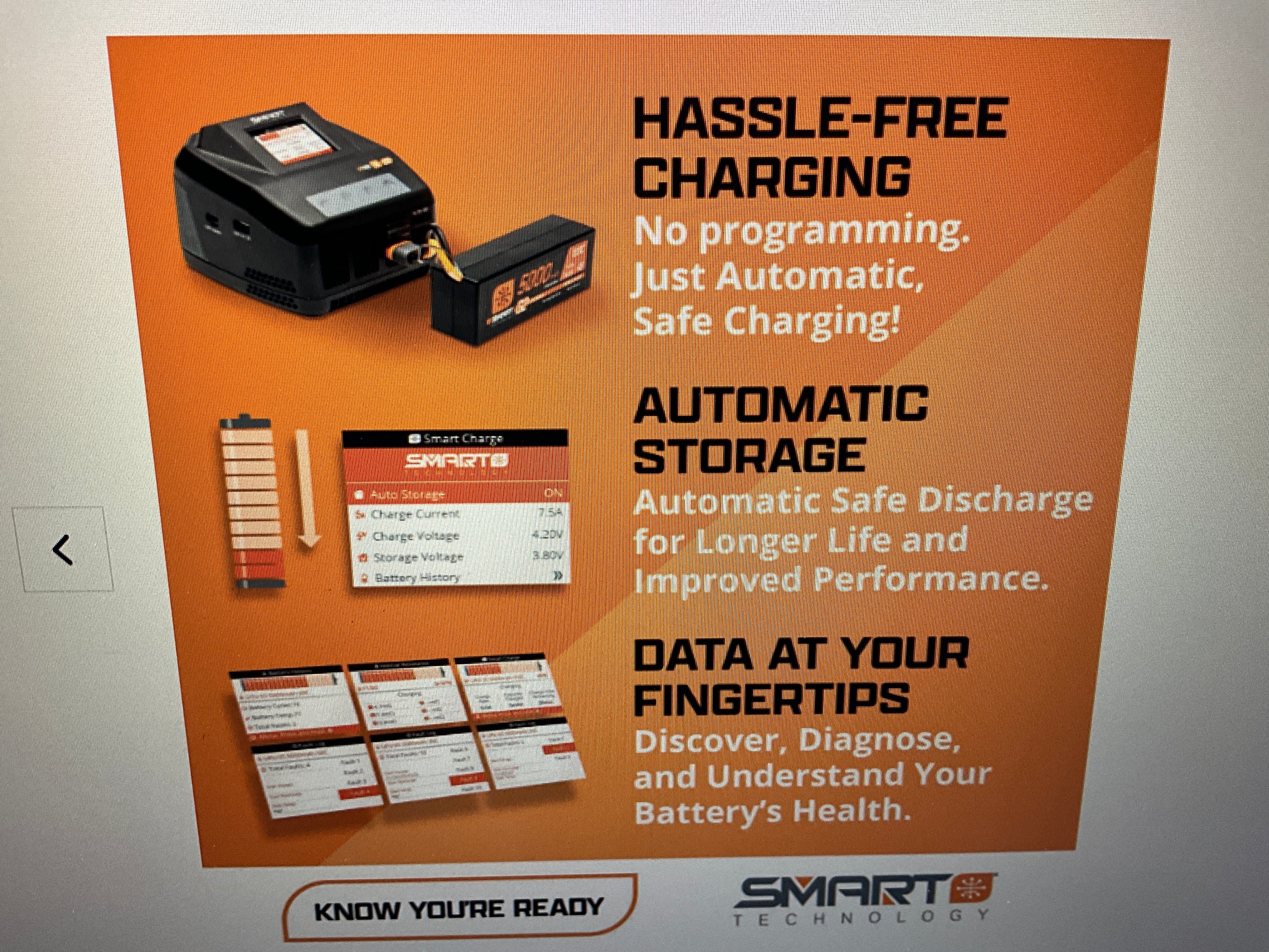 SPEKTRUM Smart Powerstage 8S Surface Bundle: (2) G2 5000mAh 4S LiPo IC5 & S250 Charger