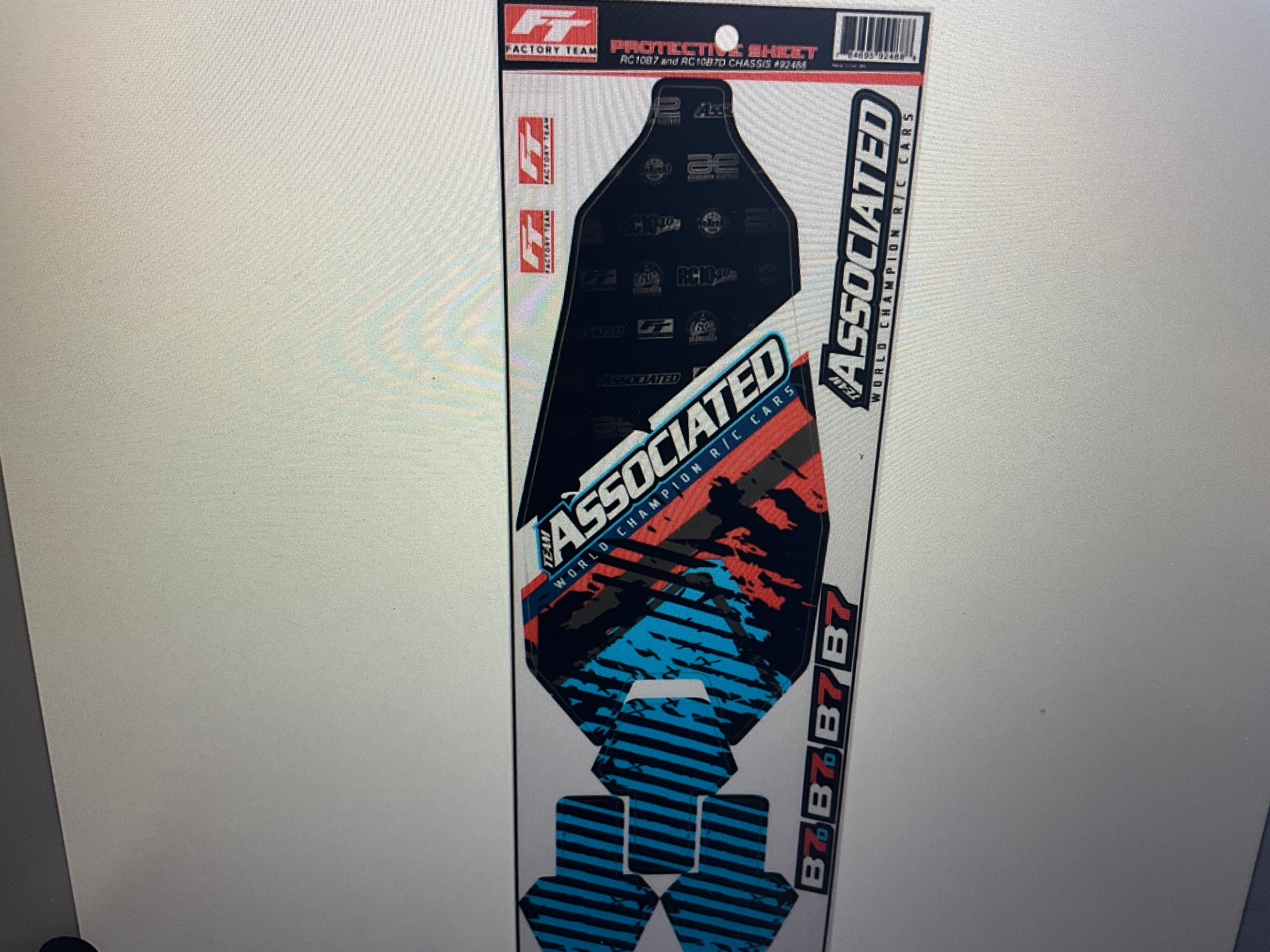 Team Associated RC10B7 Chassis Protective Sheet (1)