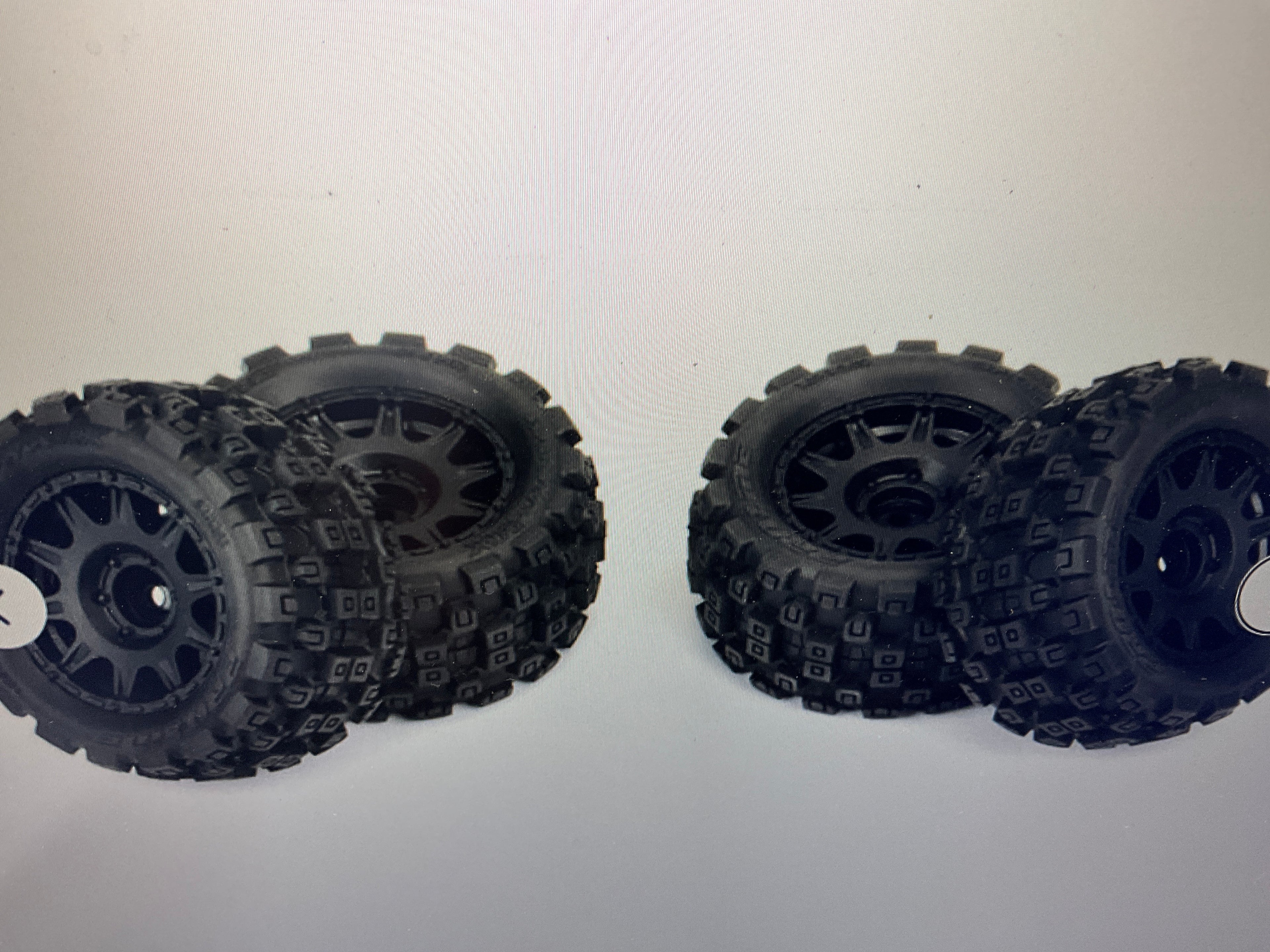PROLINE 1/18 Badlands MX 1.85" F/R MTD 12mm Black Raid: Granite GROM