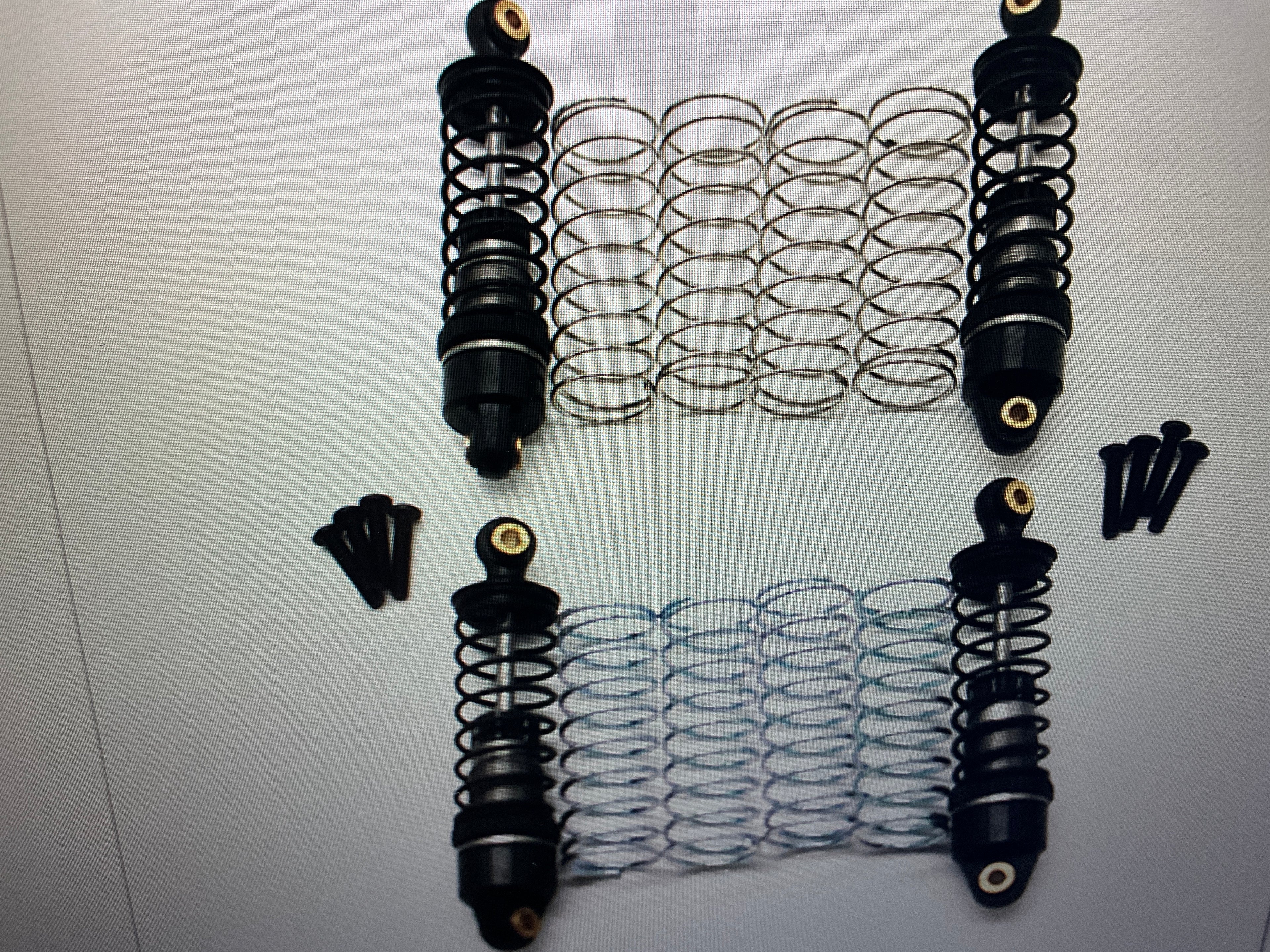 Racers Edge Aluminum Front & Rear Shock Set for BlackZon Slyder