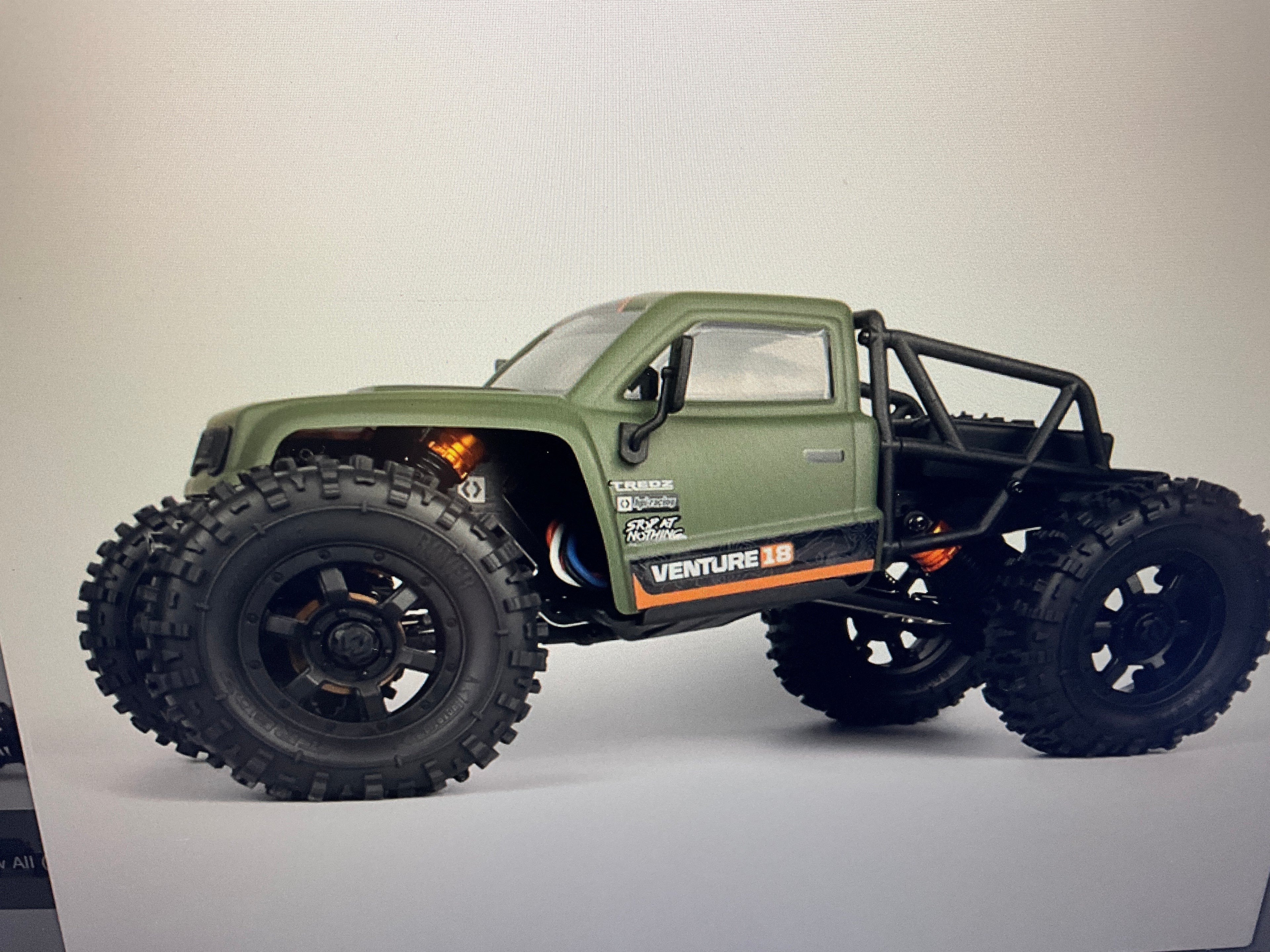 HPI Venture18 CC Flux 1/18 4WD RTR Brushless Rock Crawler (Green) w/2.4GHz Radio, Battery & Charger