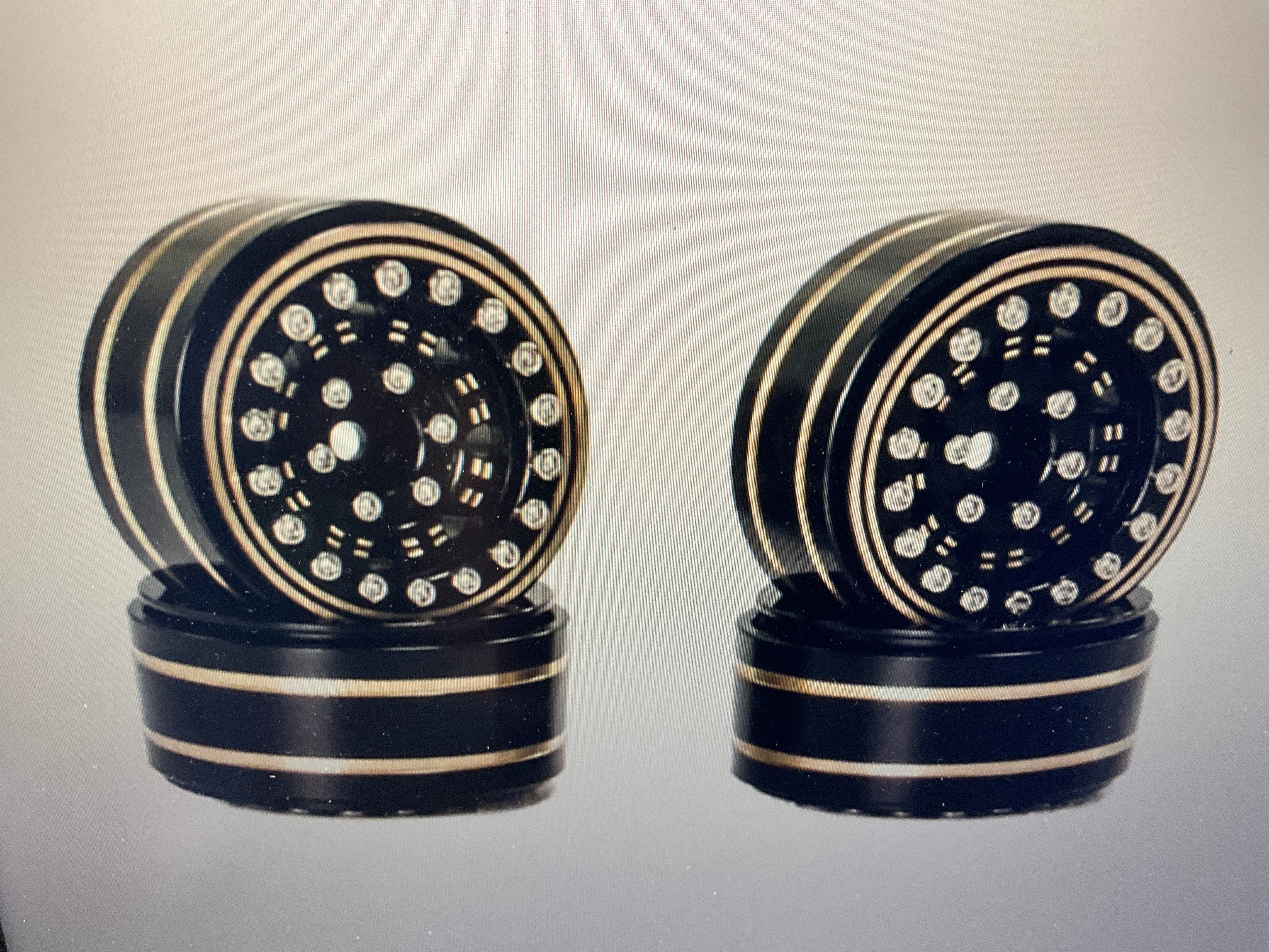 Powerhobby 1.2" Brass Beadlock Wheels (4) 1/18 / 1/24 Rock Crawler