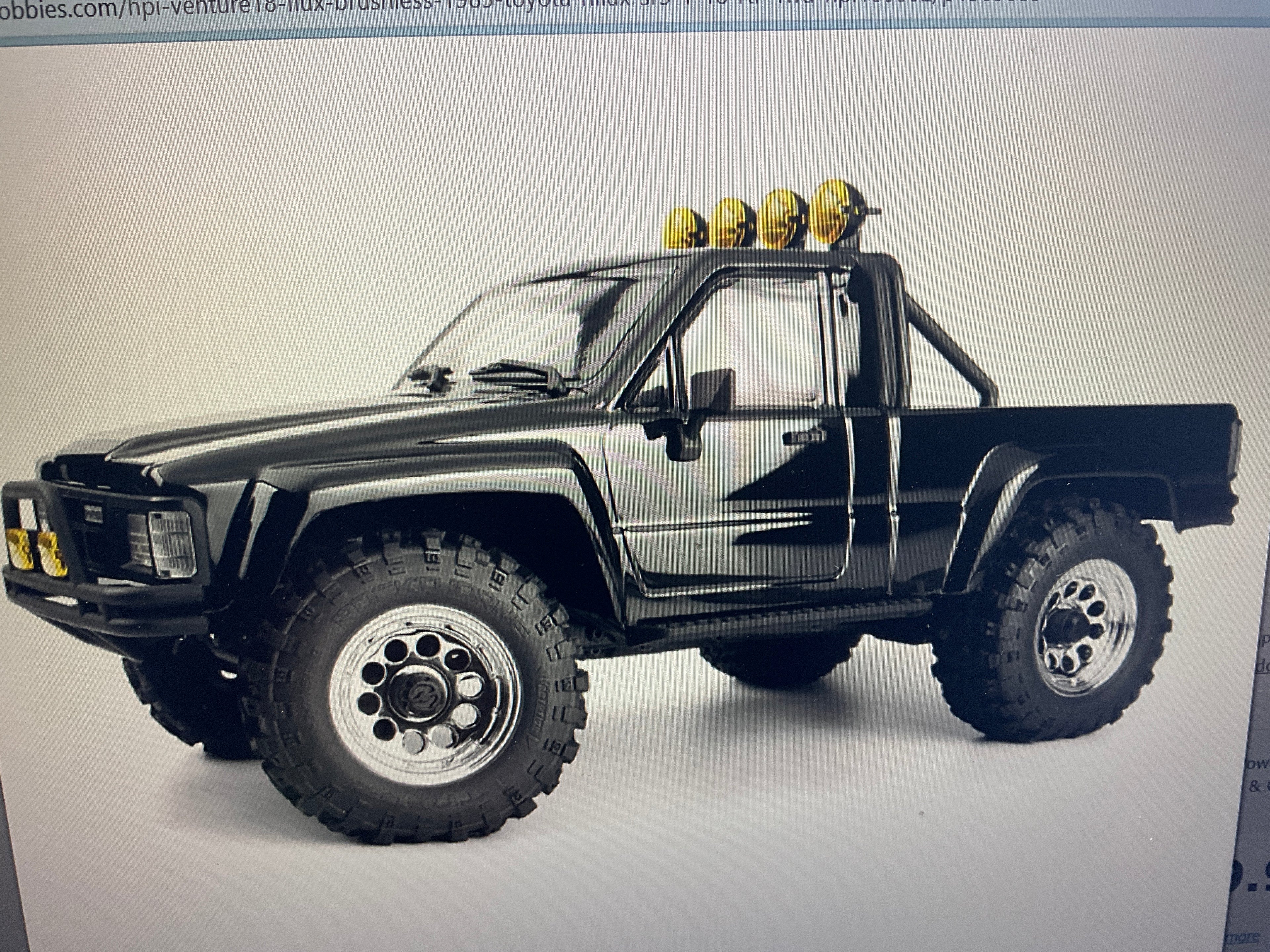 HPI Venture18 Flux Brushless 1985 Toyota Hilux SR5 1/18 RTR 4WD