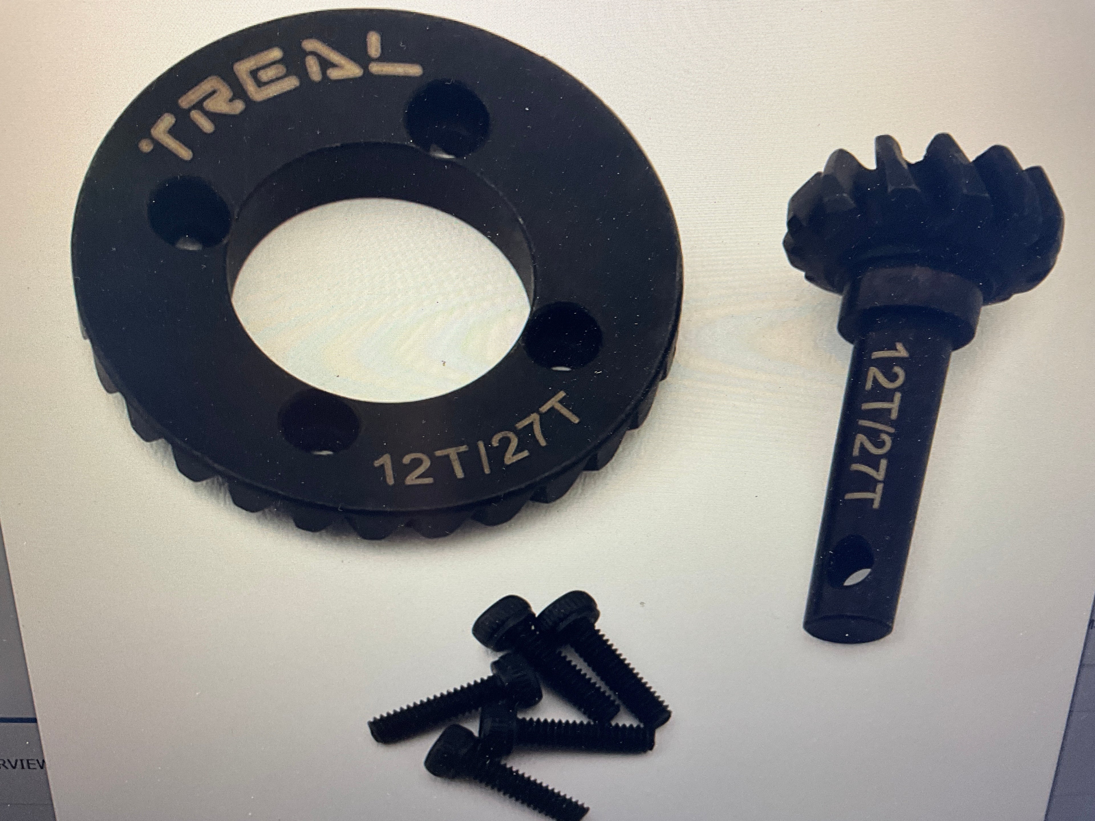 Treal Hobby Redcat Gen9 Steel Differential Overdrive Gears (11T/27T) (28% Overdrive)