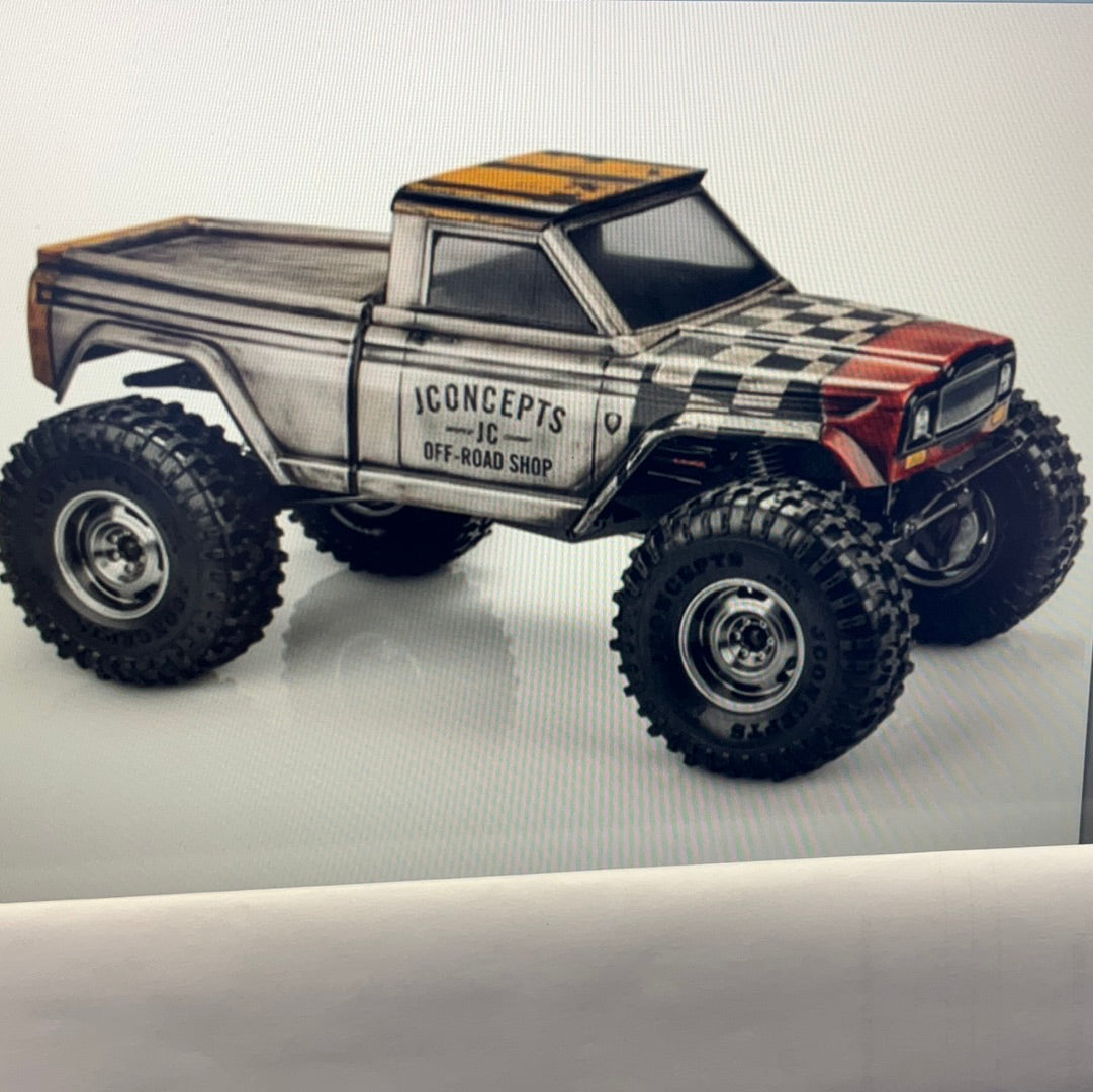 JConcepts JCI Warlord Pre-Trimmed 1/10 Tucked Rock Crawler Body (CLEAR) (12.3")