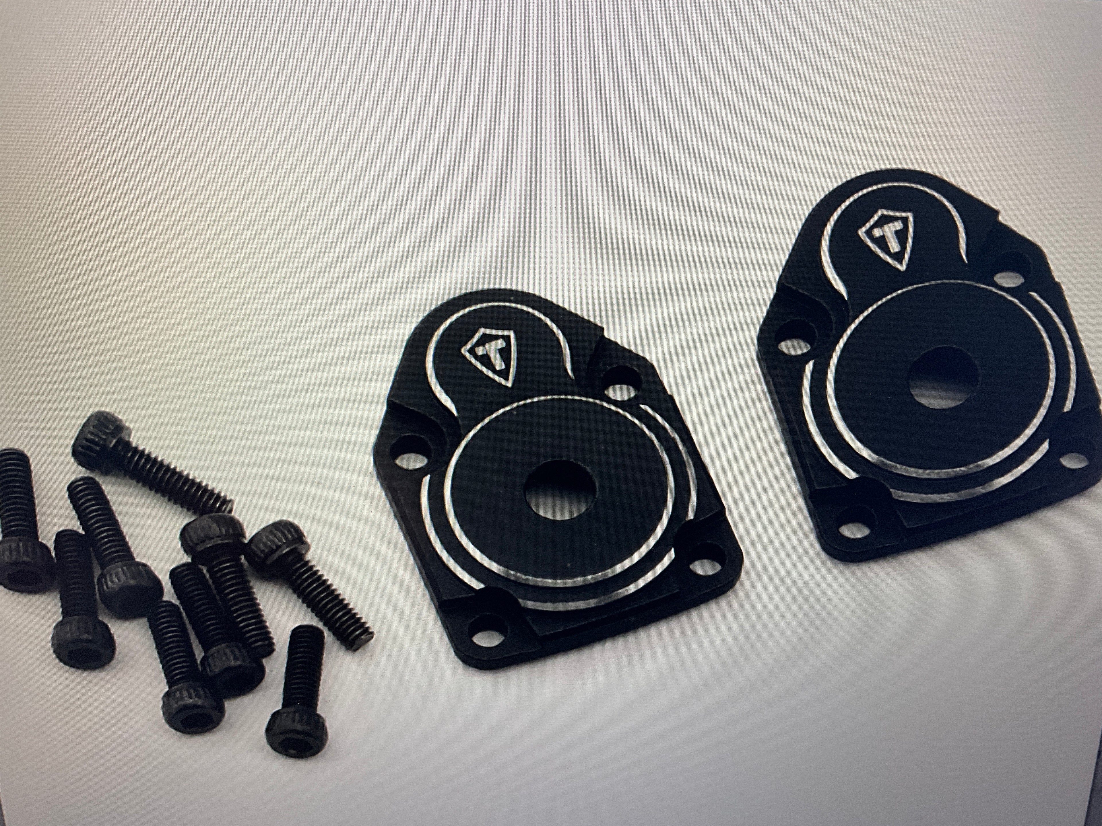 Treal Hobby Axial UTB18 Aluminum Portal Covers (Black) (2)