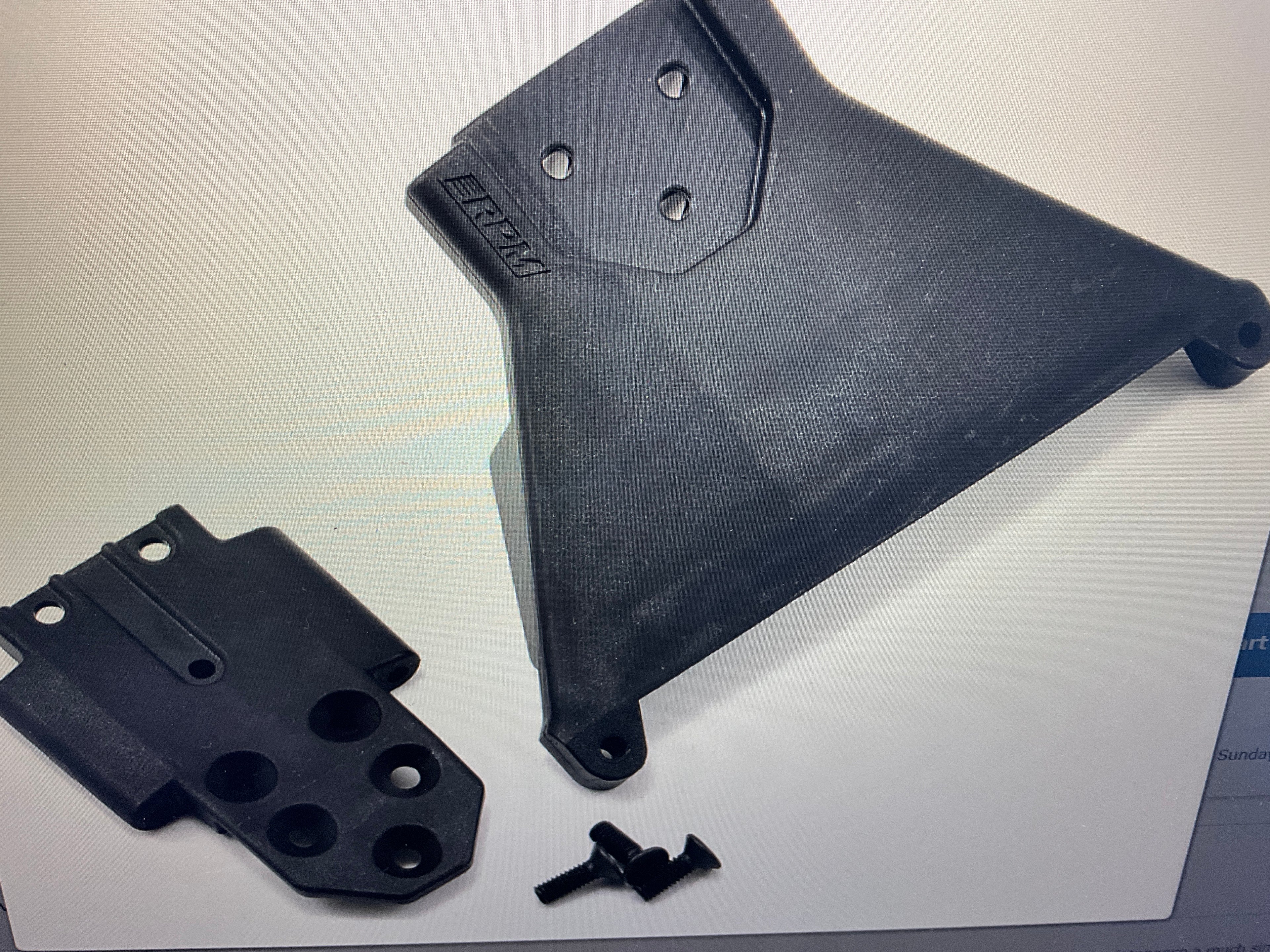 RPM Front Bulkhead for Traxxas Slash LCG 4x4 (Black)