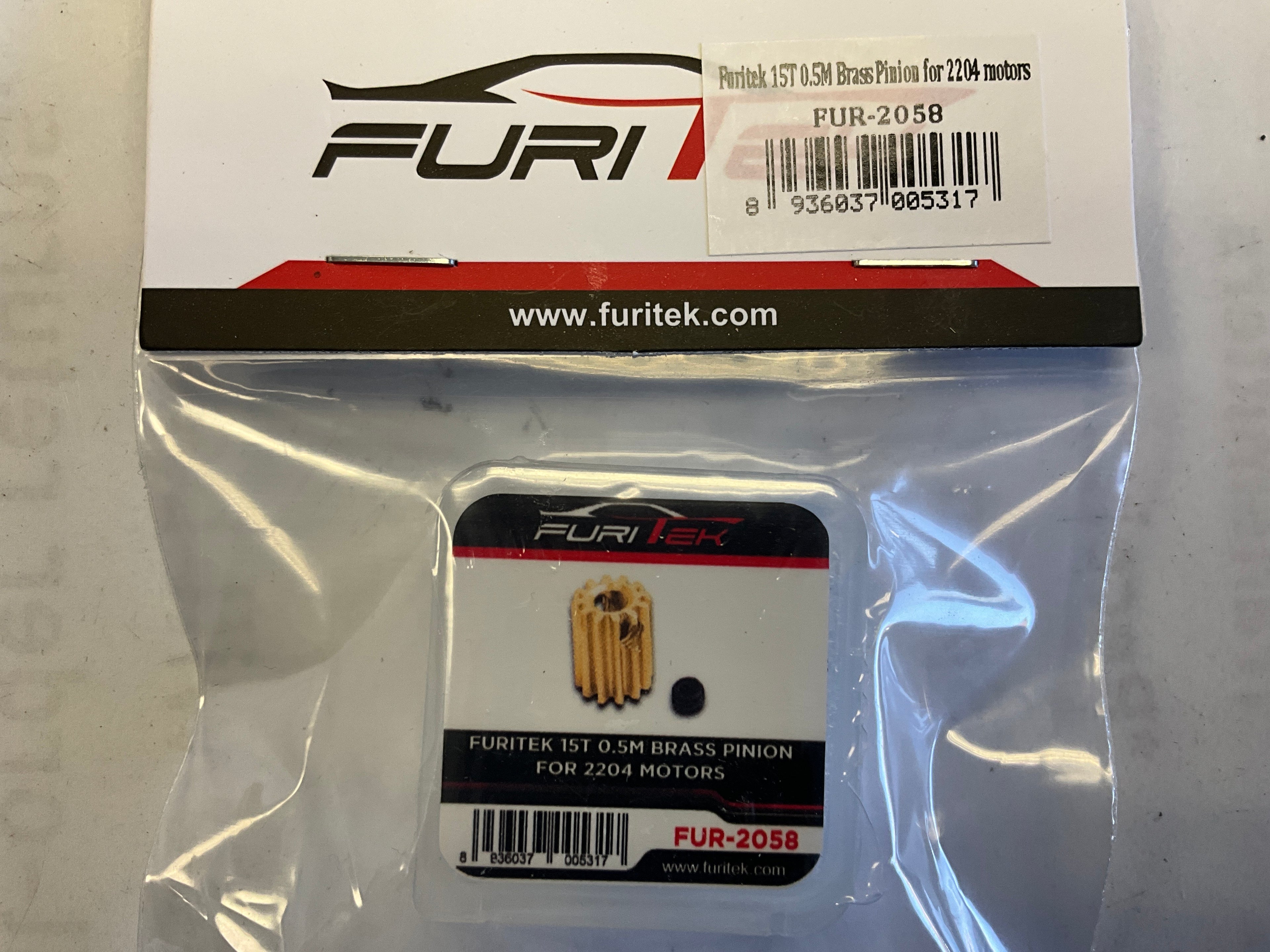 Furitek 15T Mod 0.5 Brass Pinion Gear