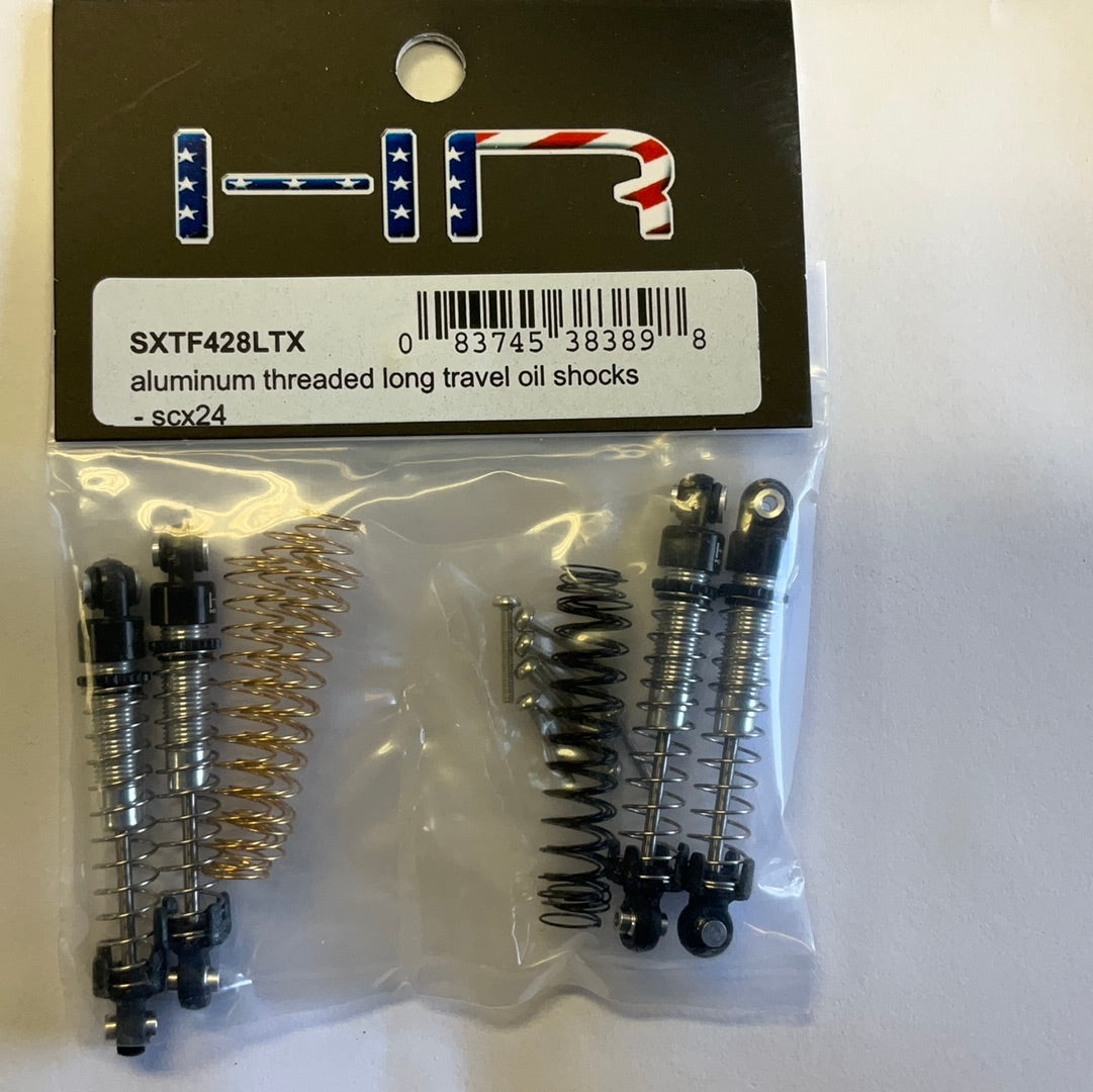 Hot Racing Axial SCX24 Aluminum Threaded Long Travel Oil Shocks (4)