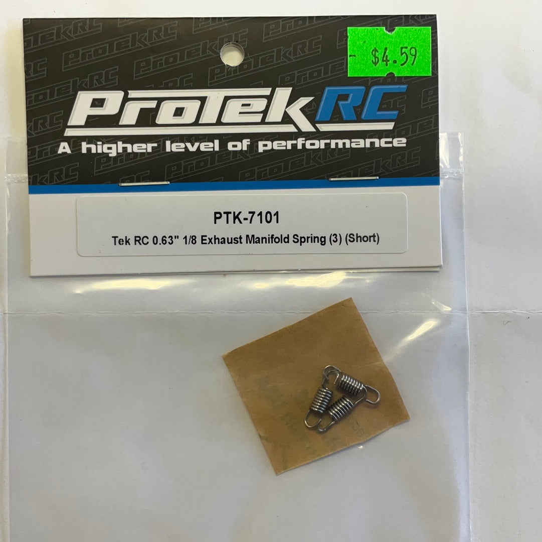 ProTek RC 0.63" 1/8 Exhaust Manifold Spring (3) (Short)