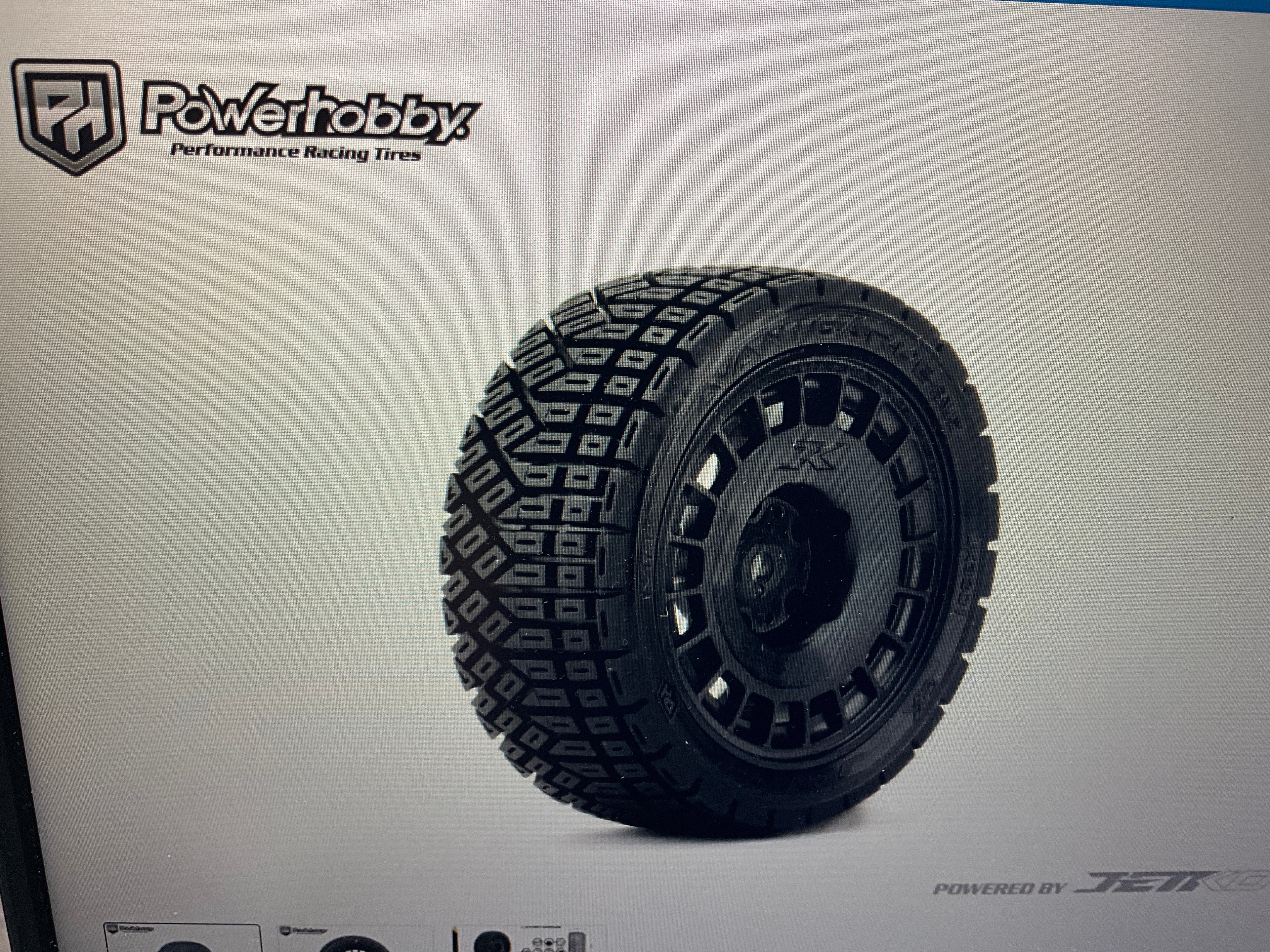 Powerhobby 1/10 Rally Car Avantgarde Mounted Tires Radial Wheels (4)