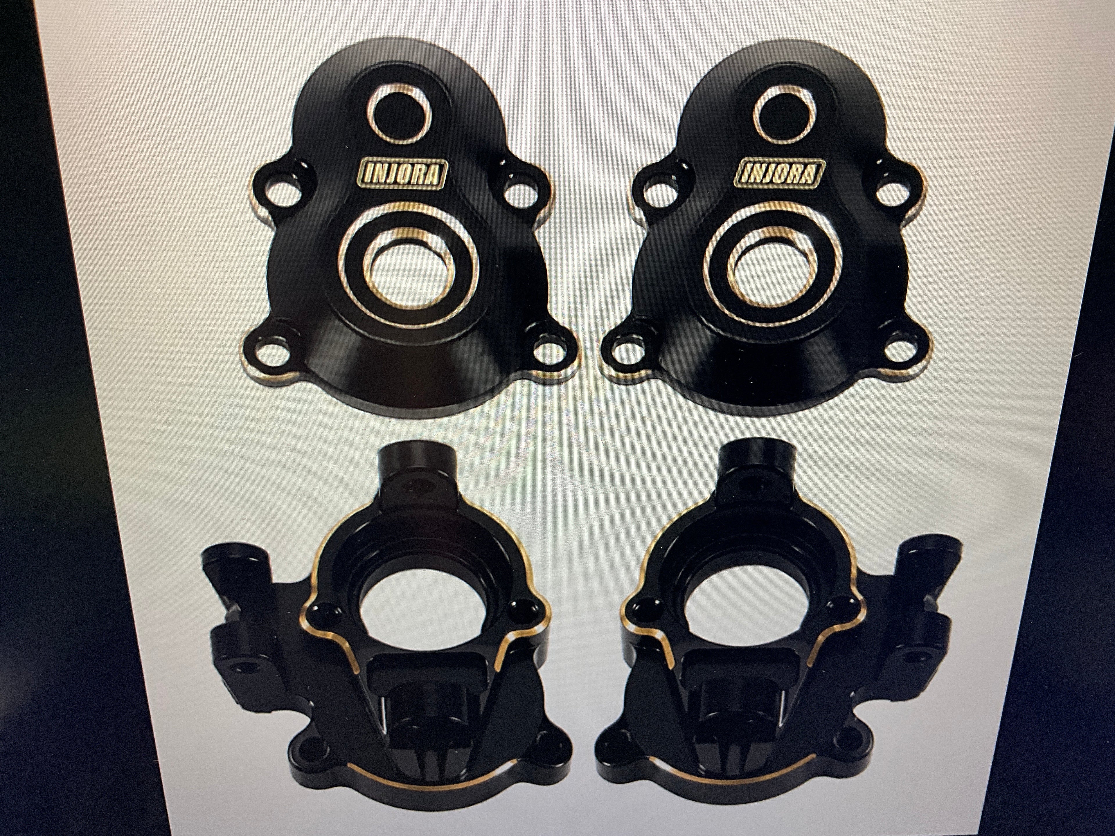 INJORA Brass Steering Knuckles for 1/18 Redcat Ascent-18 APEX Scout II Brushless