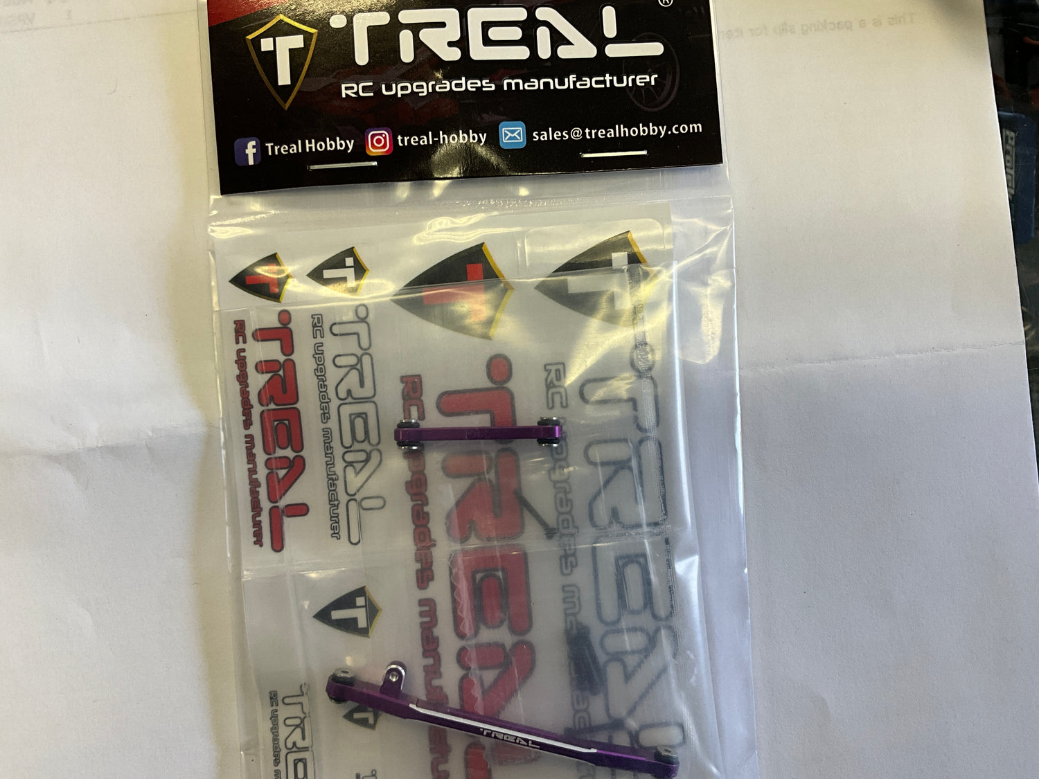 Treal Hobby Axial SCX24 V2 Aluminum Steering Links Set