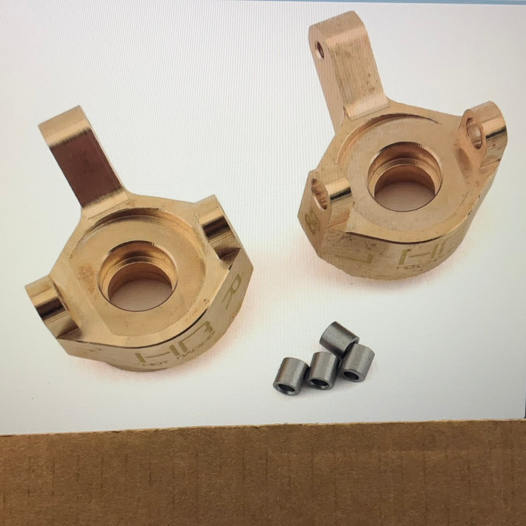 Hot Racing Axial SCX24 Brass Front Steering Knuckle (2) (8g)