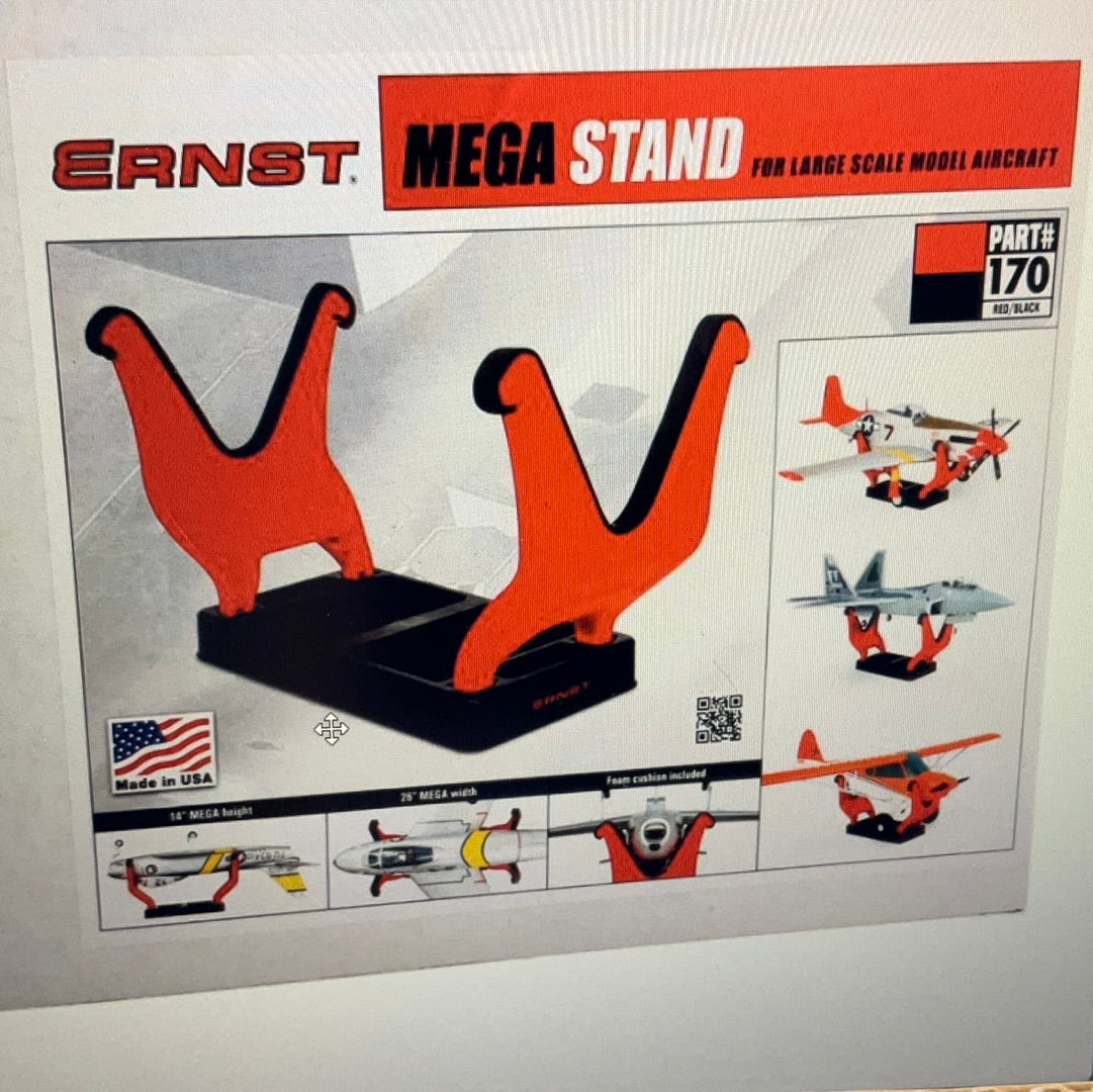 Ernst Manufacturing MEGA Stand Airplane Stand (Red/Black)