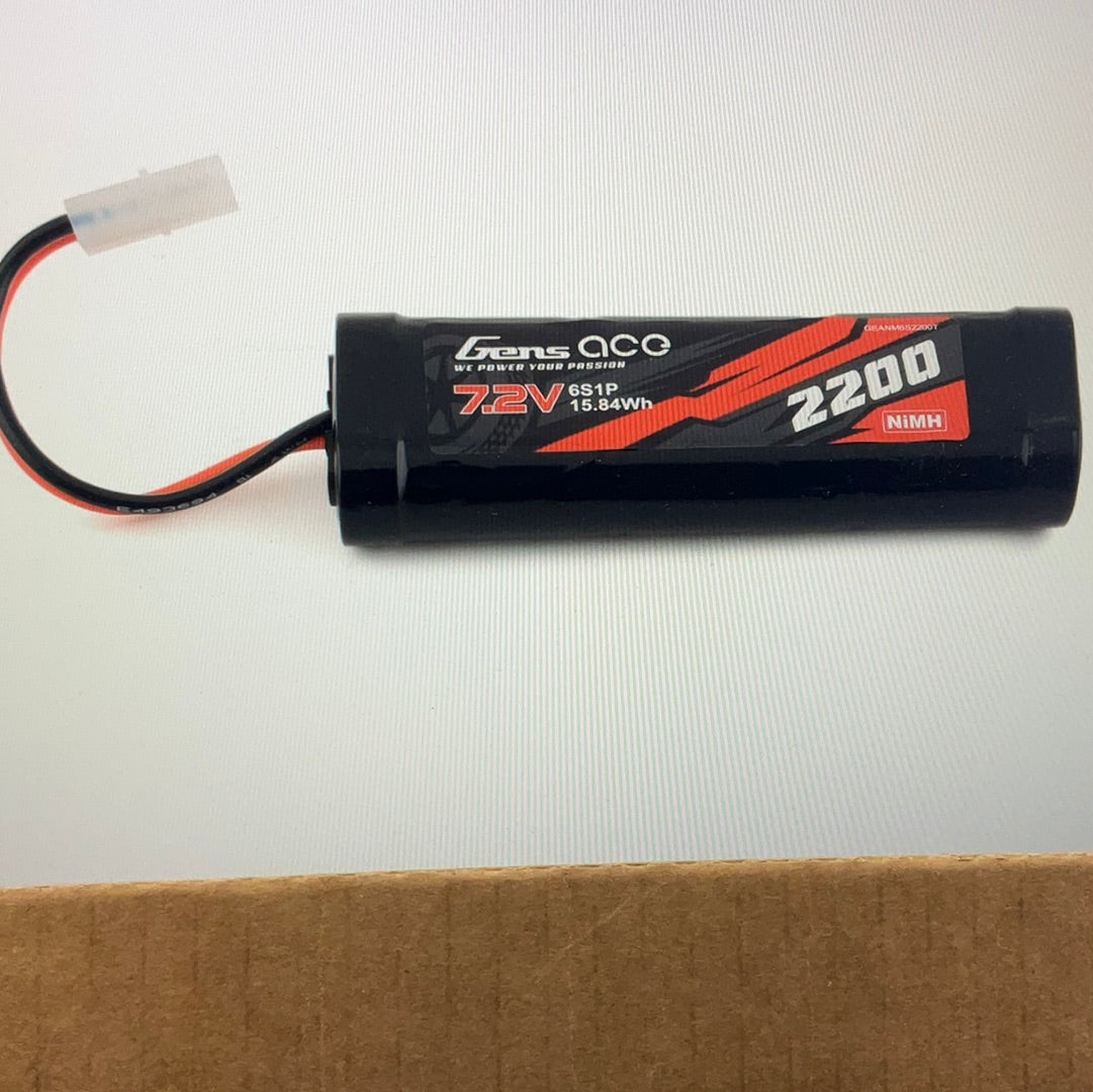 Gens Ace 6-Cell 7.2V NiMh Battery w/Tamiya Connector (2200mAh)