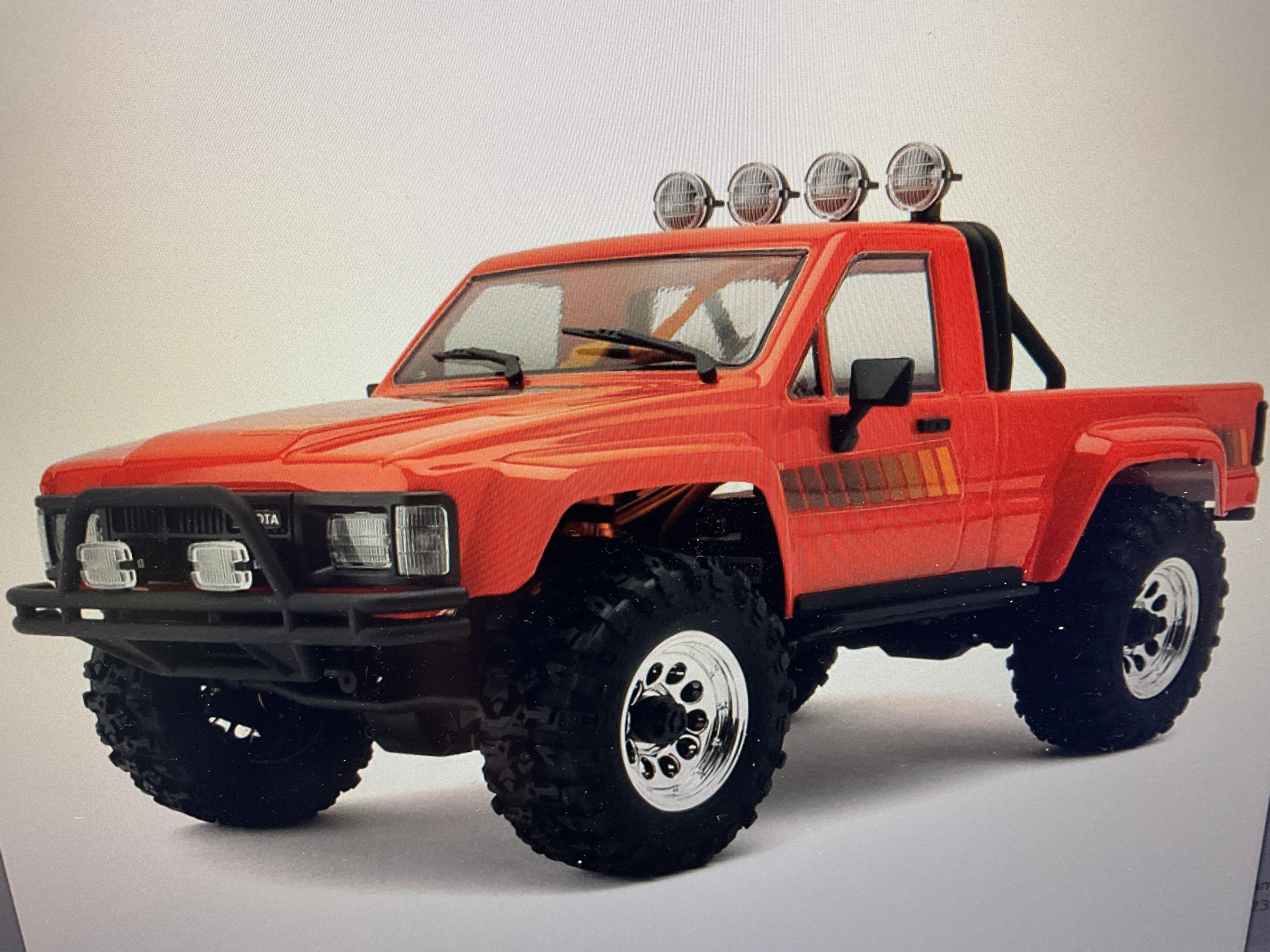 HPI Venture18 Flux 1985 Toyota Hilux SR5 1/18 RTR 4WD Brushless Rock Crawler (Red) w/2.4GHz Radio, Battery & Charger
