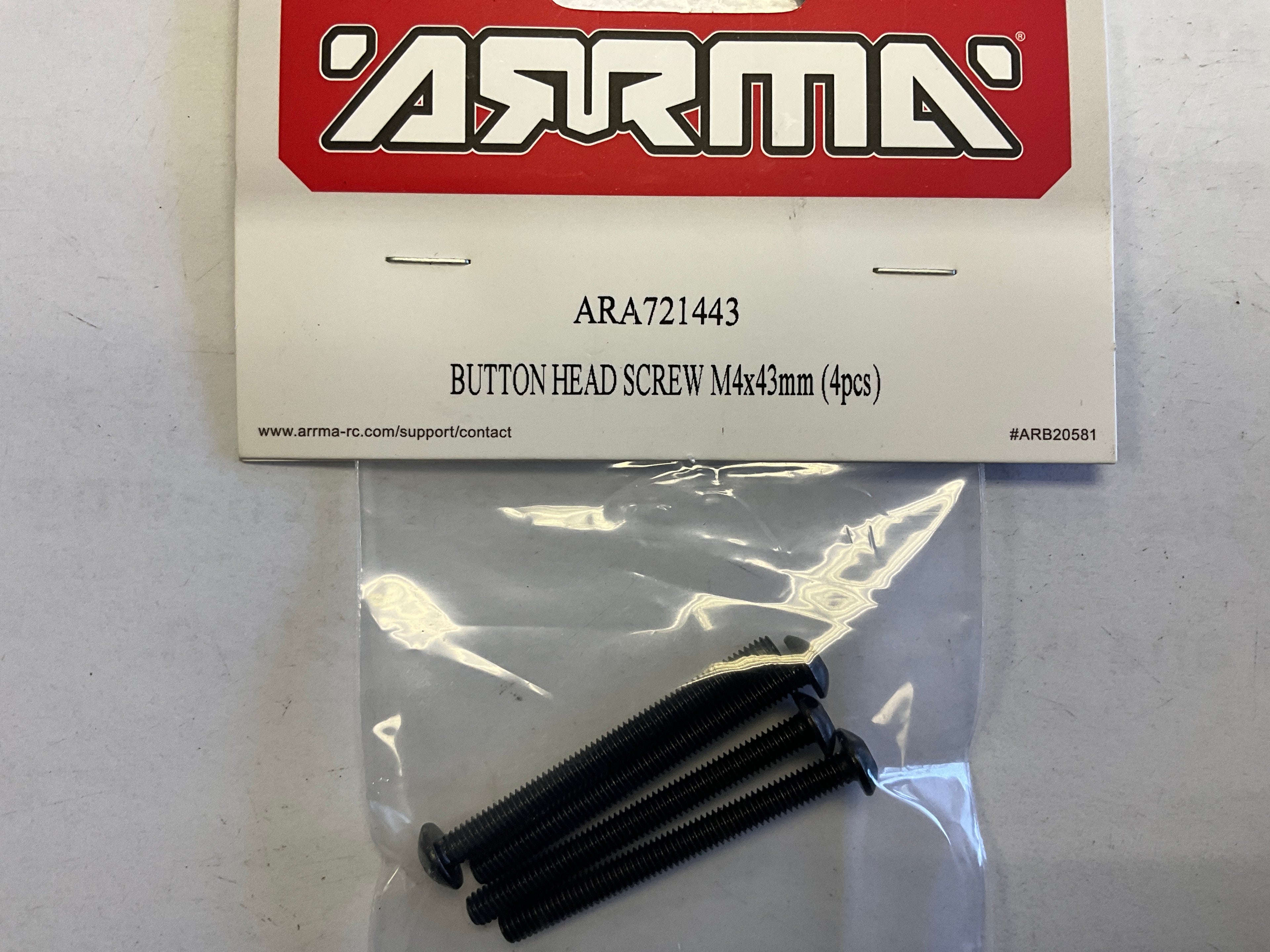 ARRMA Button Head Screw, M4x43mm (4)