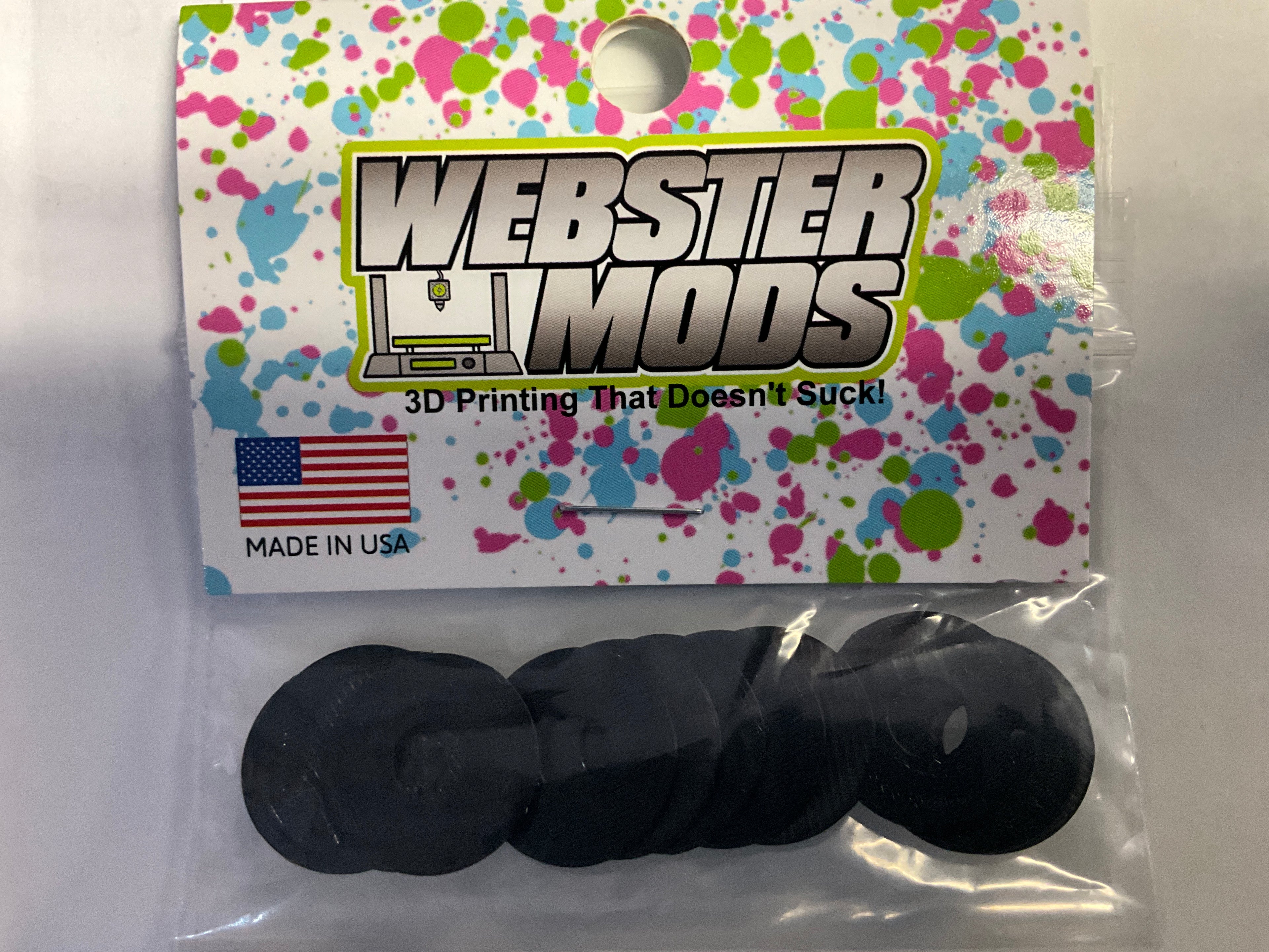 Webster Mods 1/10 Scale Protective Body Washers (12)