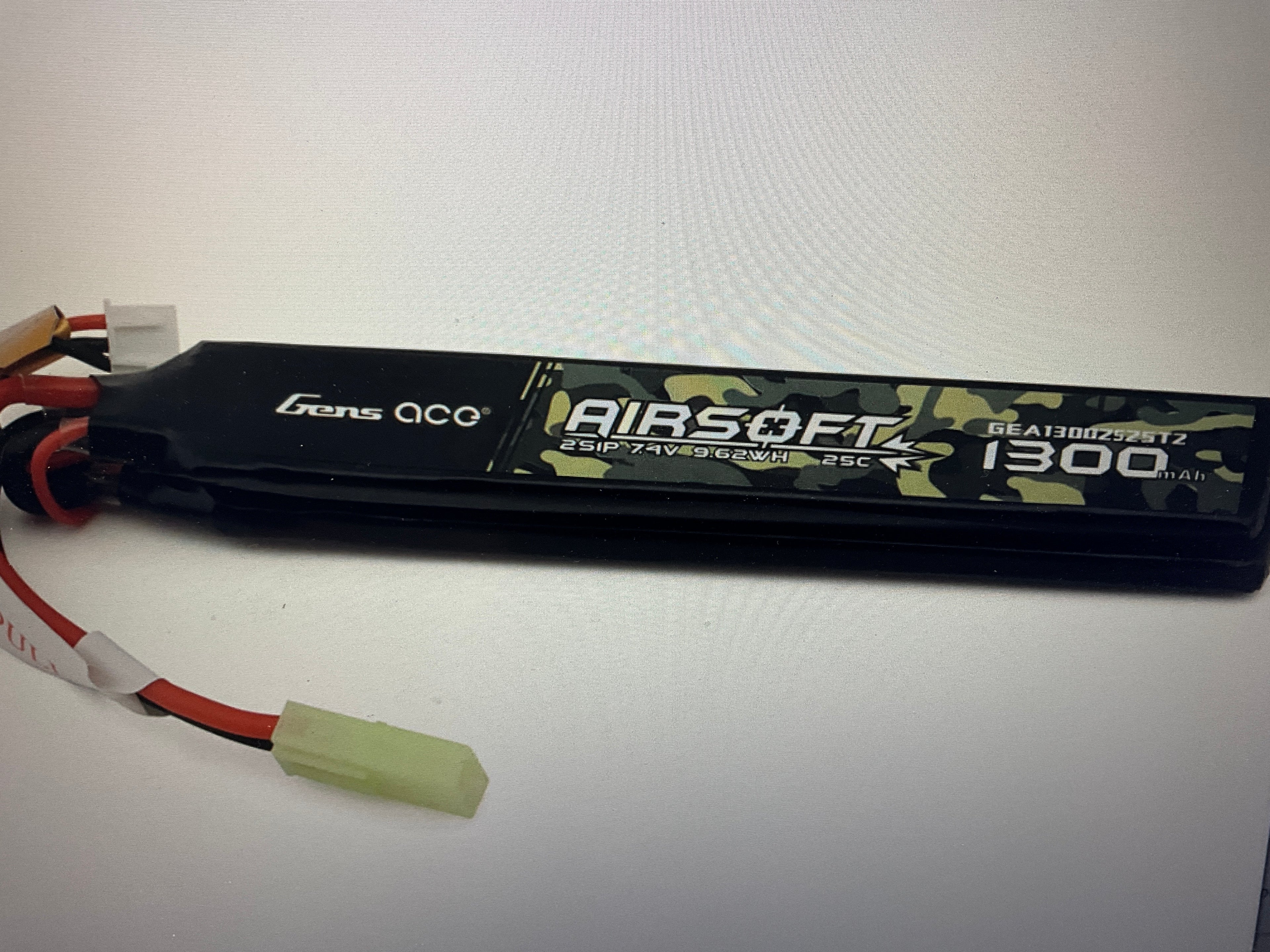 Gens Ace 2S 25C Airsoft Butterfly LiPo Battery (7.4V/1300mAh) w/Tamiya Connector