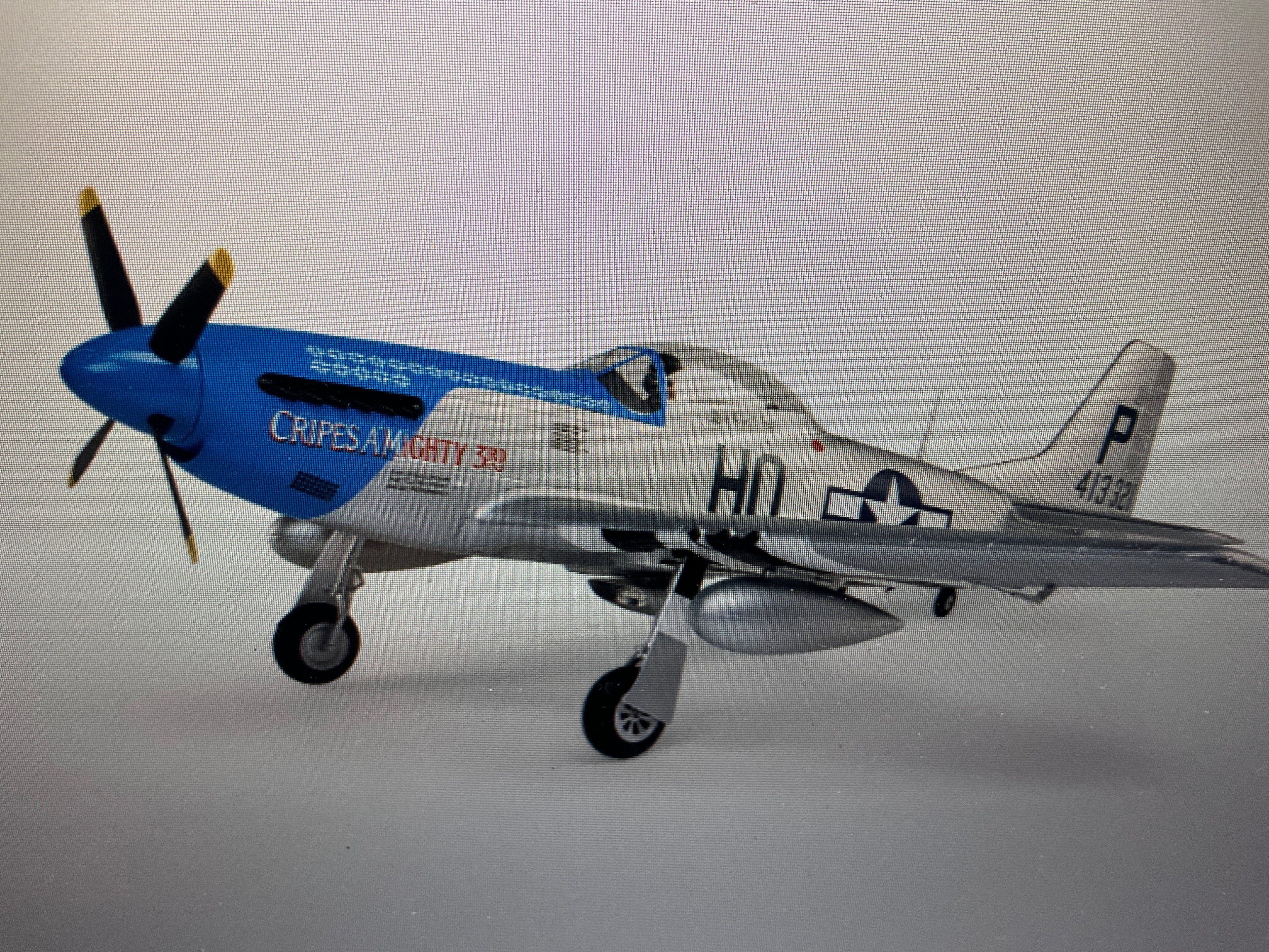 E-FLITE P-51D Mustang 1.2m BNF Basic with AS3X and SAFE Select “Cripes A’Mighty 3rd”