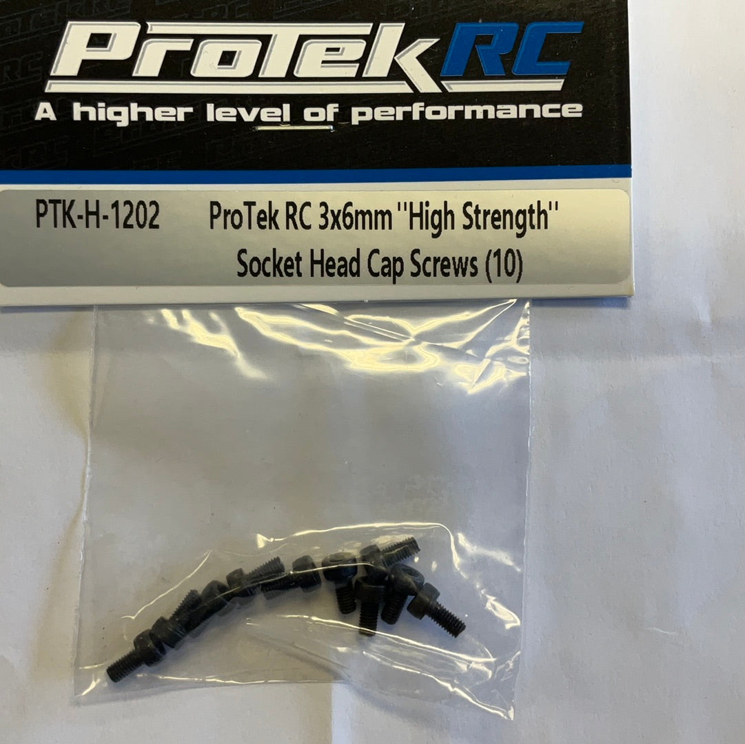 ProTek RC 3x6mm "High Strength" Socket Head Cap Screws (10)