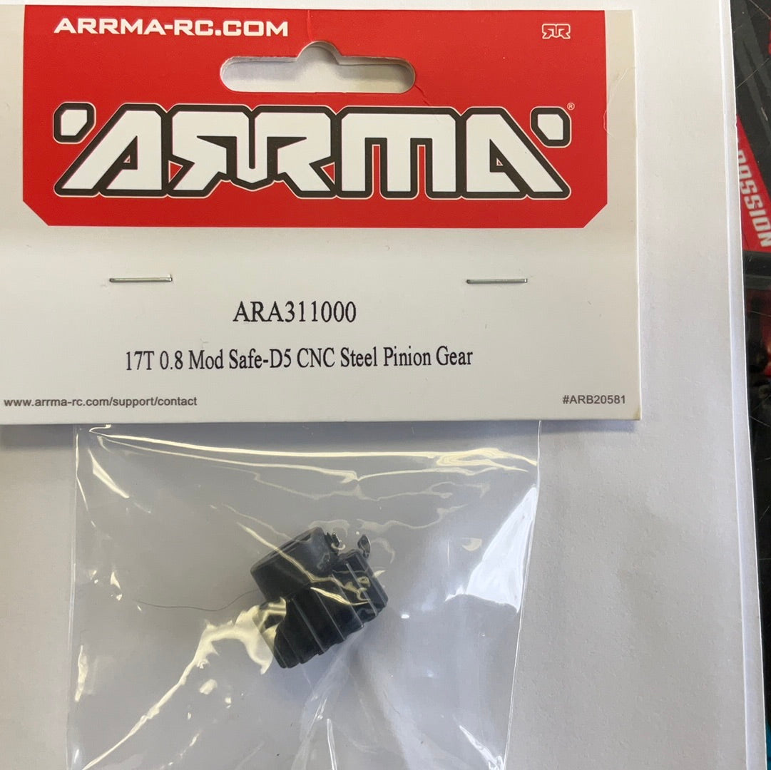 ARRMA 17T 0.8Mod Safe-D5 Pinion Gear
