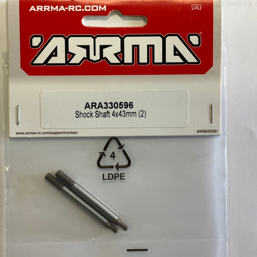 ARRMA Shock Shaft, 4x43mm (2)