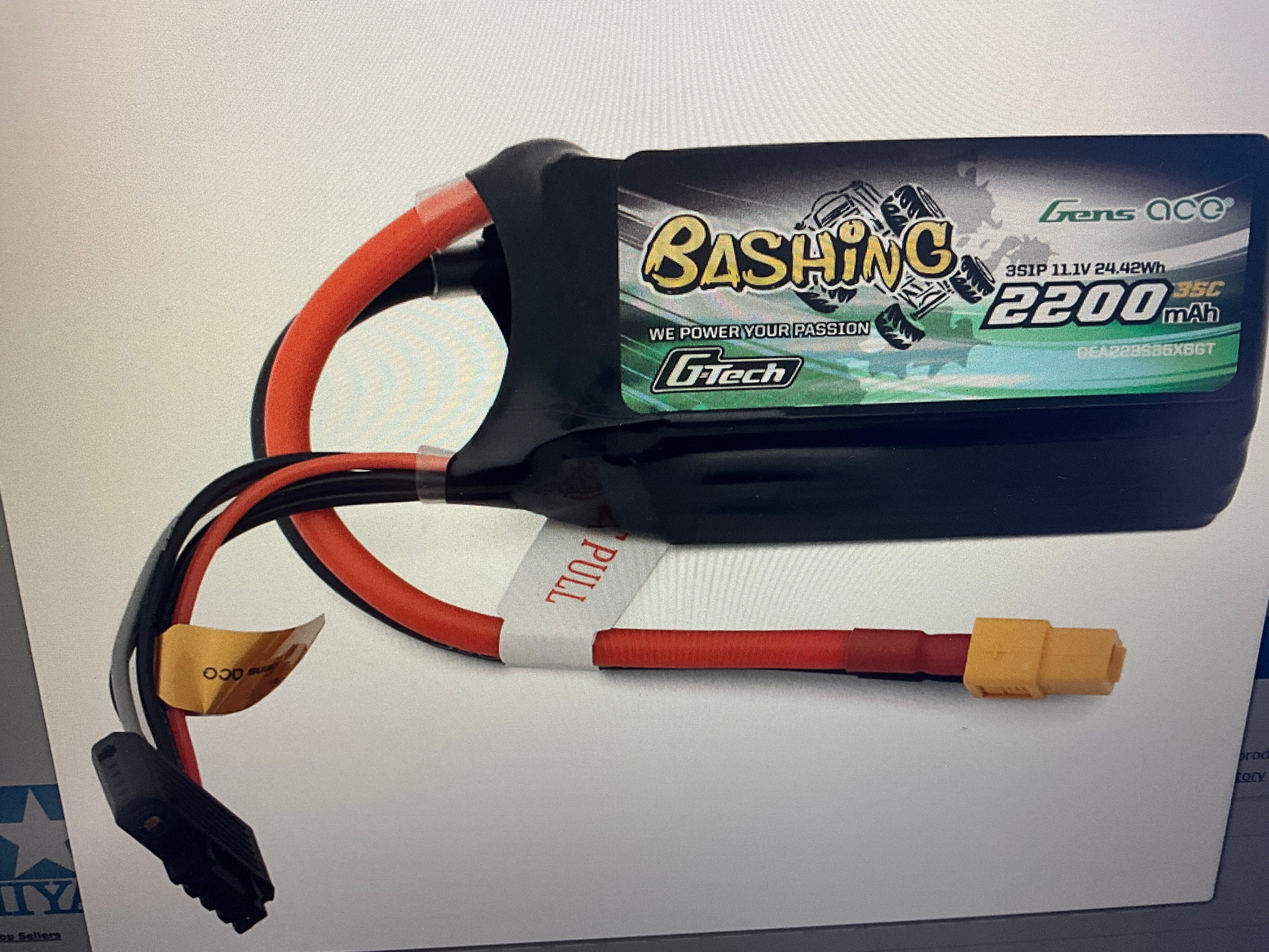 Gens Ace G-Tech Smart 3S Lipo Battery 35C (11.1V/2200mAh) w/XT60