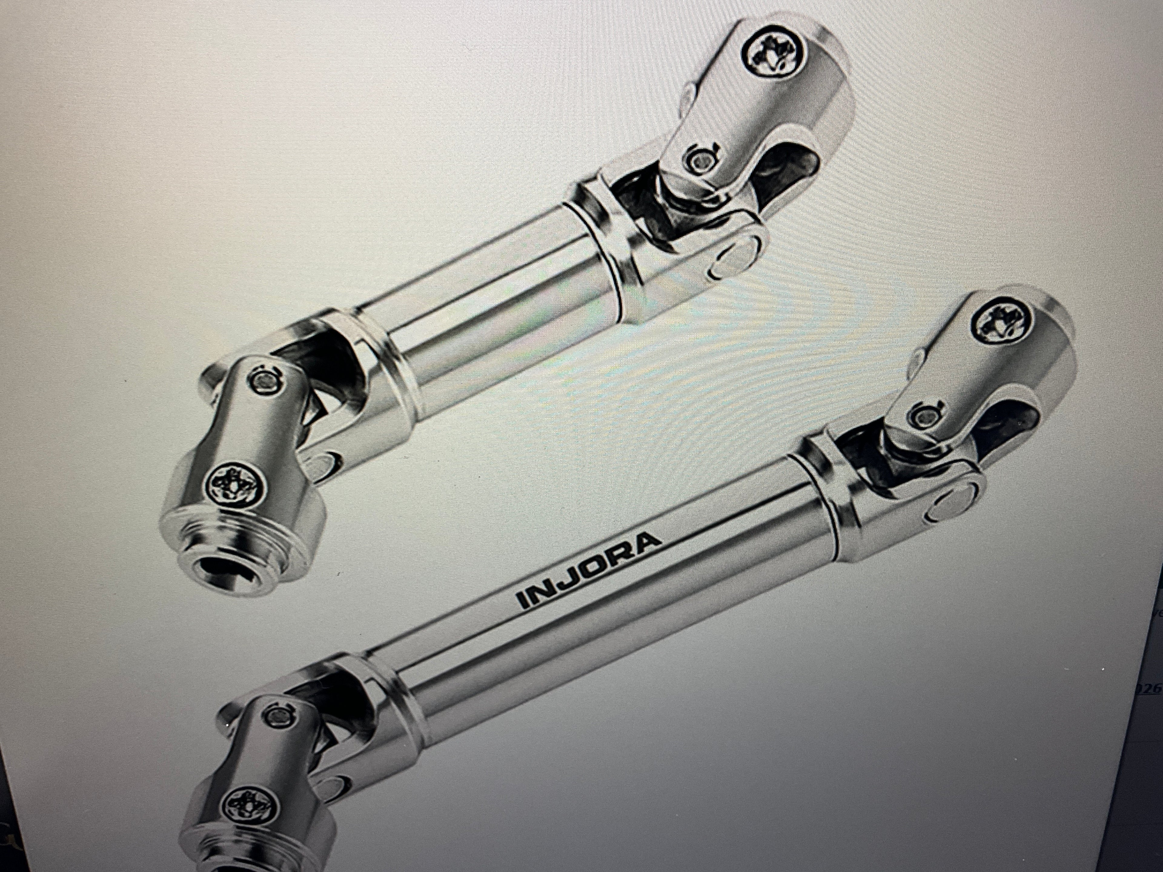 Injora Axial SCX30 Stainless Steel Drive Shafts Set