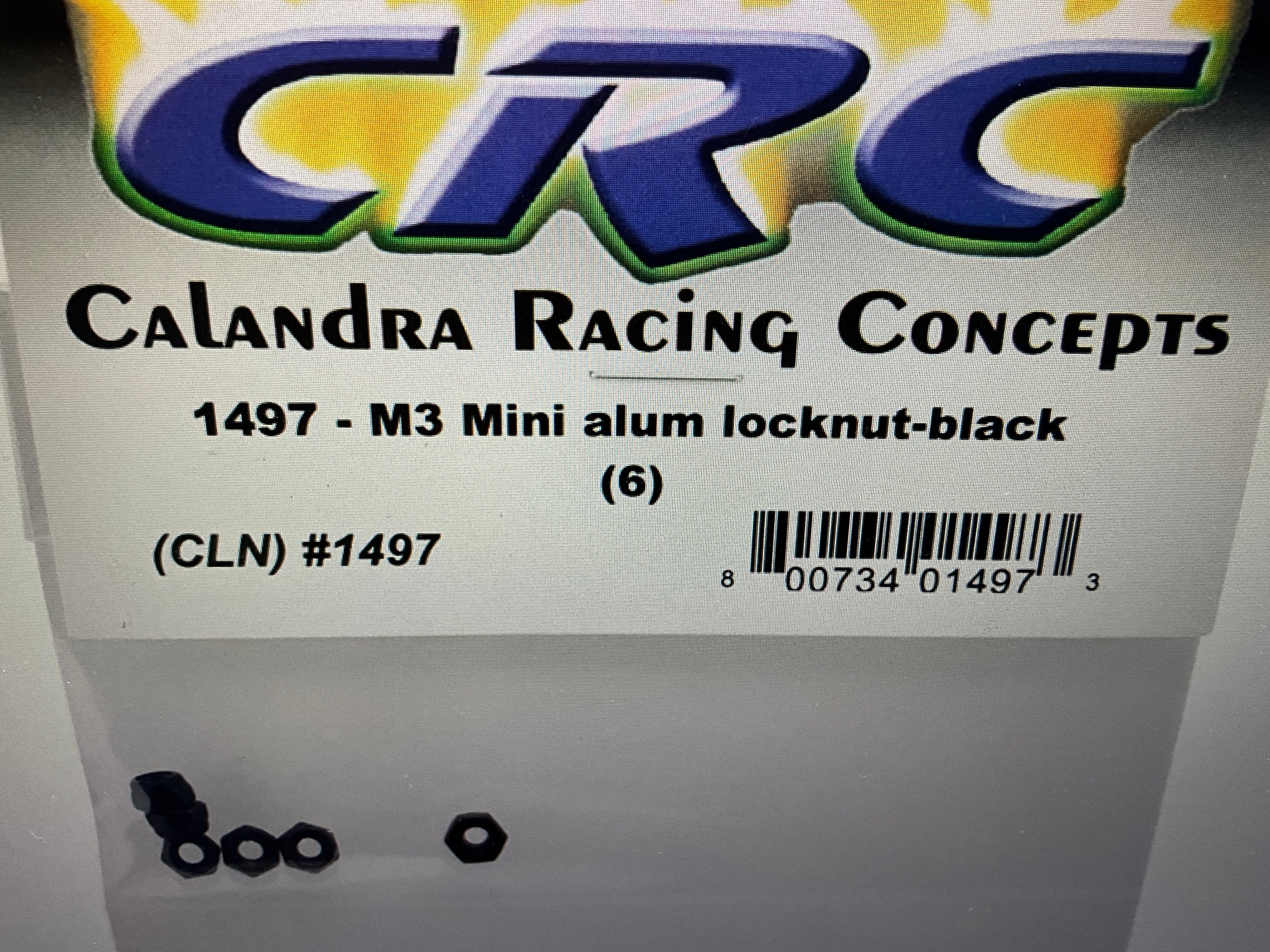 CRC 3mm Mini Aluminum Locknuts (6)