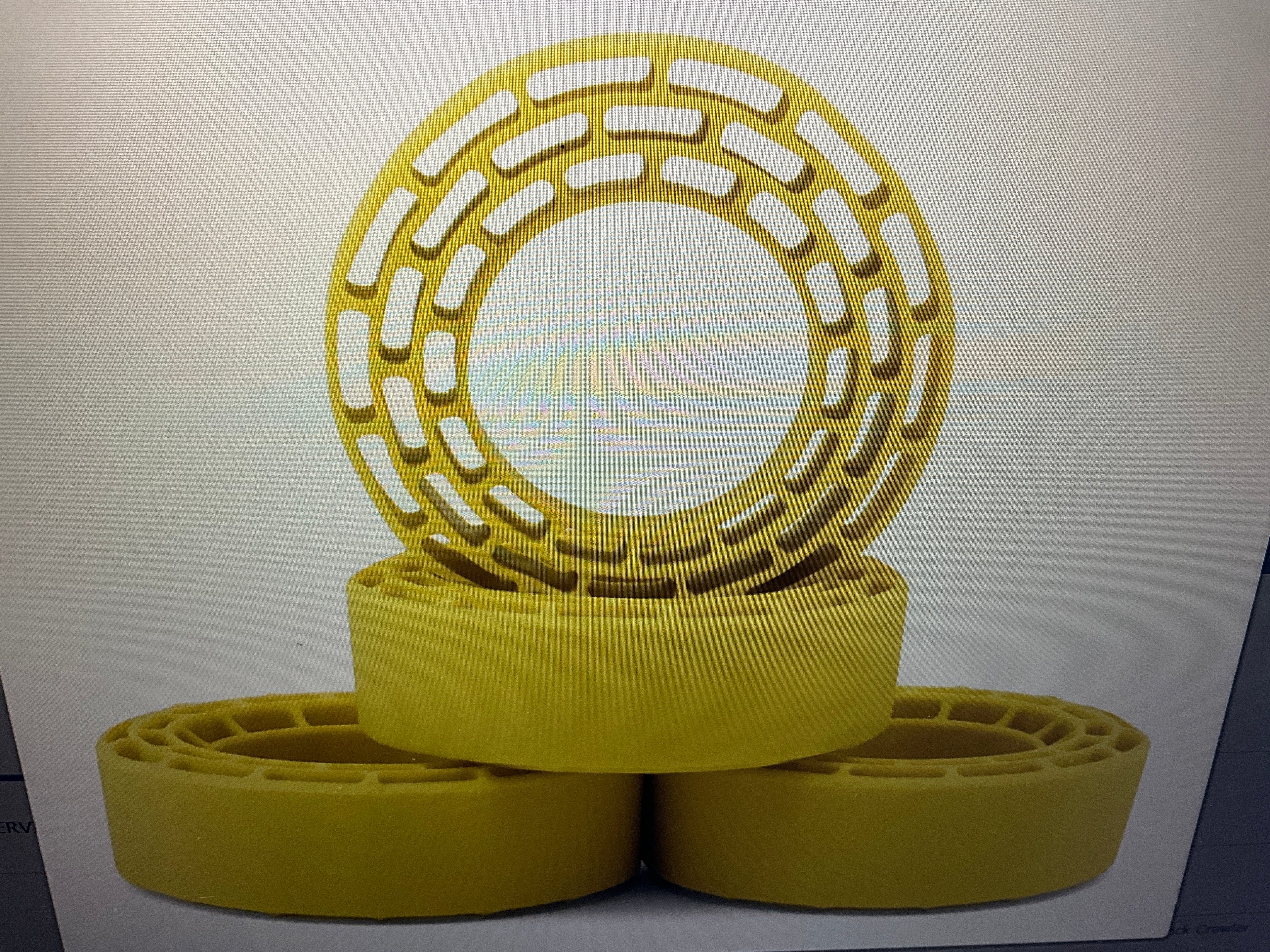 Injora 1.3" Swamp Claw M/T Micro Rock Crawler Tires Combo (4) (70mm OD) (S5) w/Super Soft Silicone Rubber Inserts