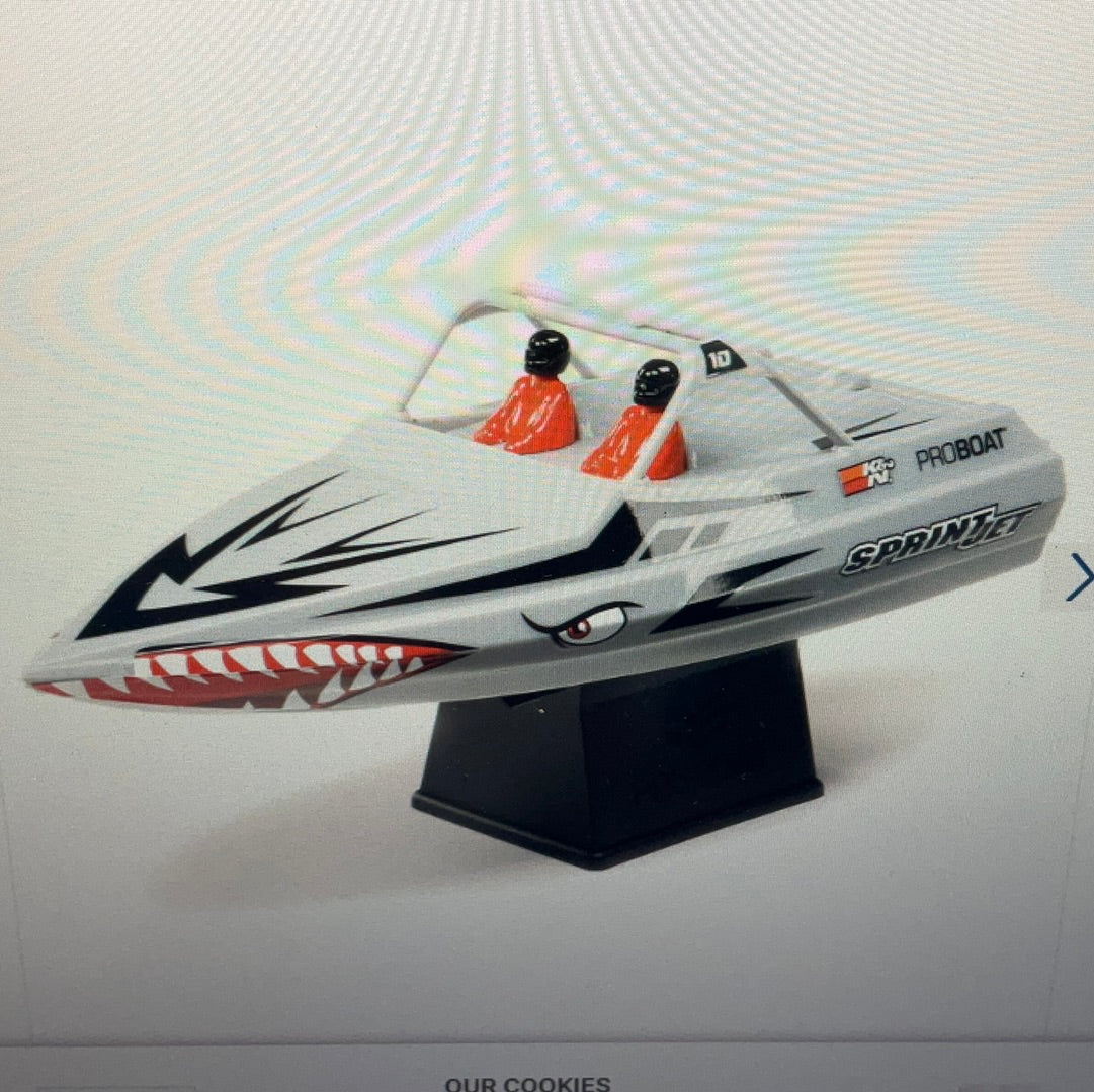 Sprintjet 9" Self-Righting Deep-V Jet Boat Brushed RTR