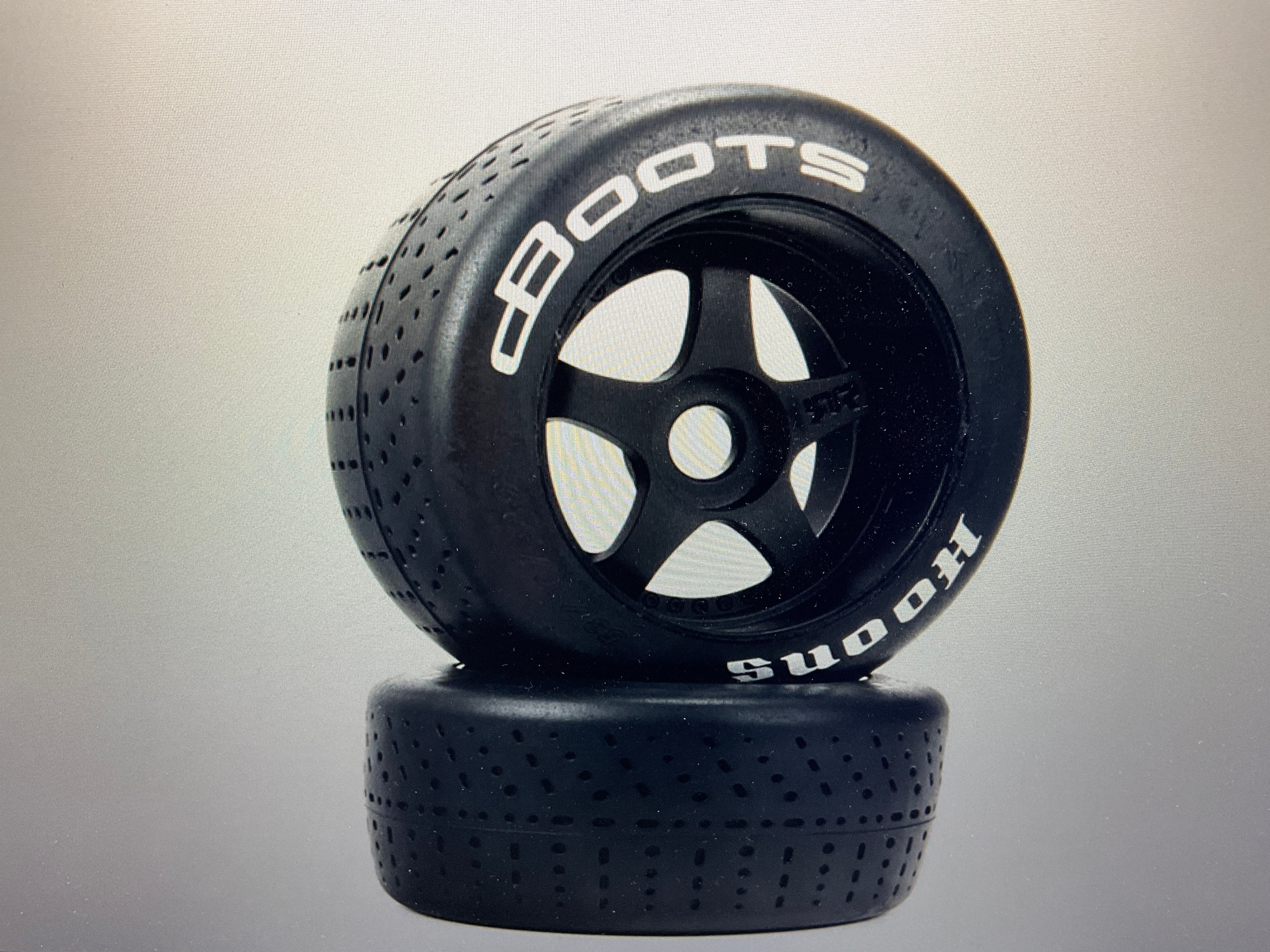 ARRMA dBoots Hoons 53/100 2.9 Tire Set Silver 5-Spoke (2)