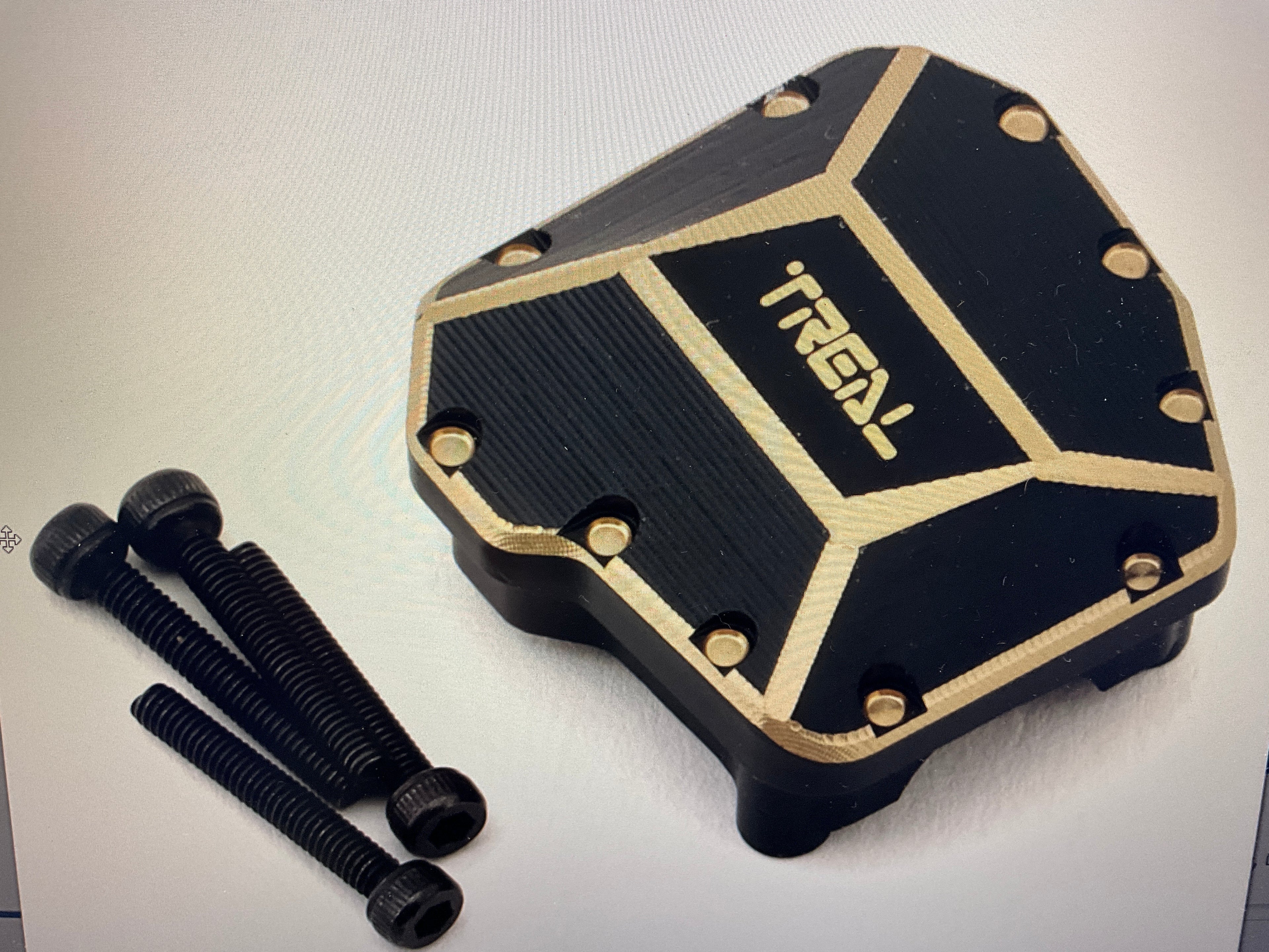 Treal Hobby Axial SCX10 III Brass Differential Cover (51g) (Portal Axle)